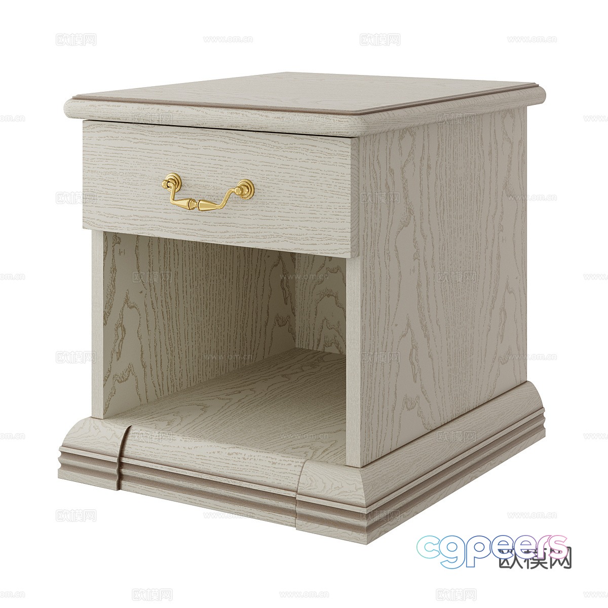 Nordic bedside table 3d model Nordic bedside table 3d model