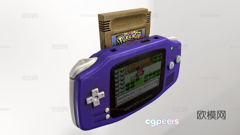 Game console game card 3d model Game console game card 3d model