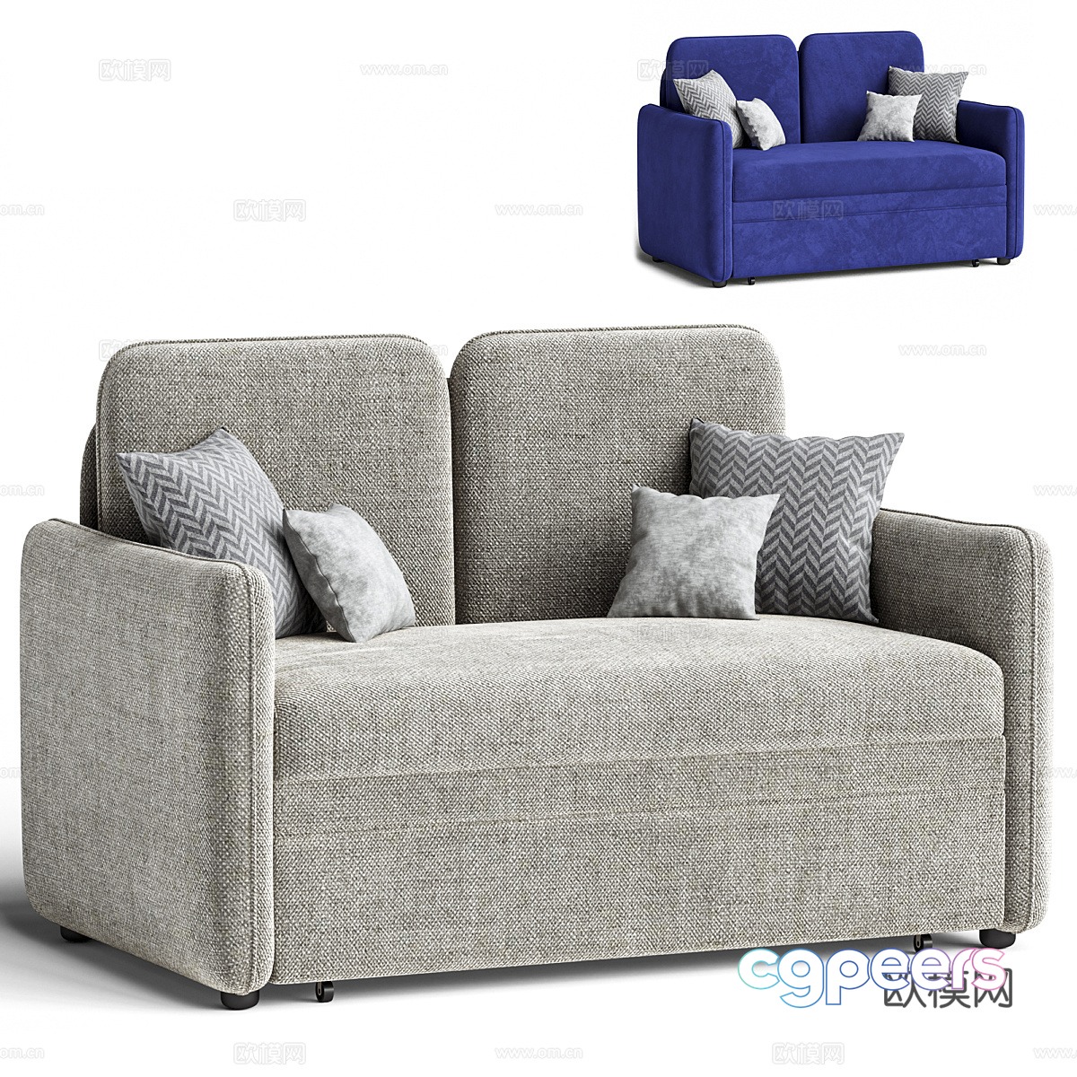 Double sofa 3d model Double sofa 3d model