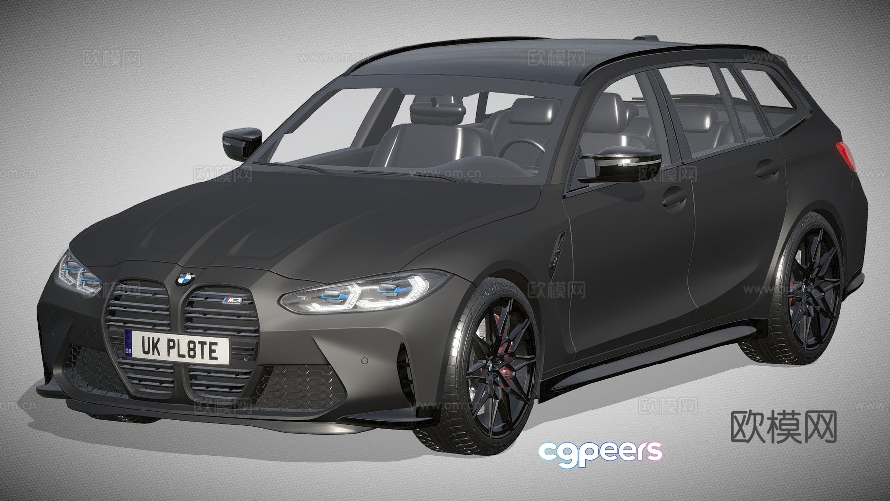 Black BMW 3d model Black BMW 3d model