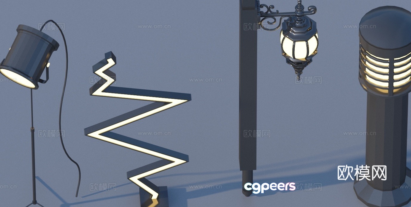 Landscape light lawn light garden light outdoor light 3d model Landscape light lawn light garden light outdoor light 3d model
