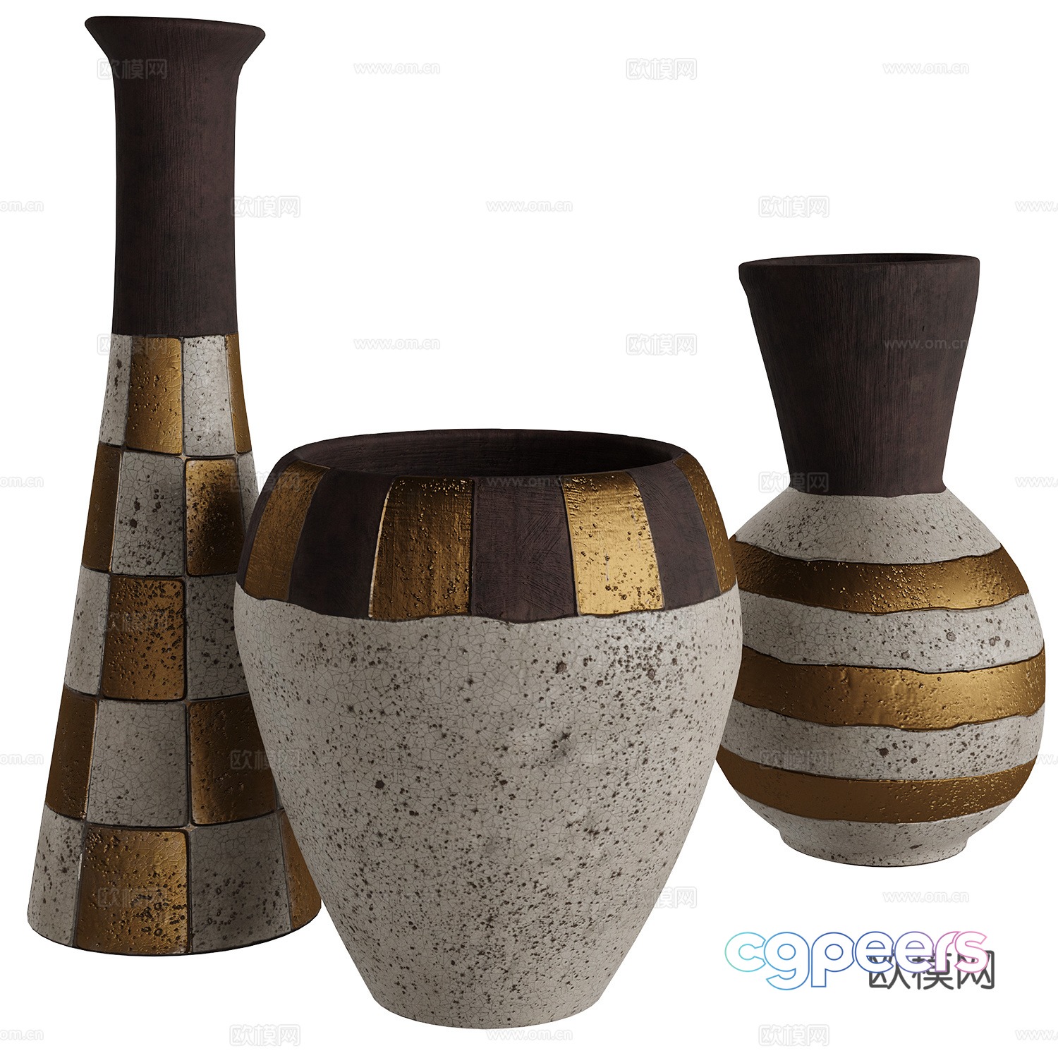 JARU POTTERY clay pot vase 3d model JARU POTTERY clay pot vase 3d model