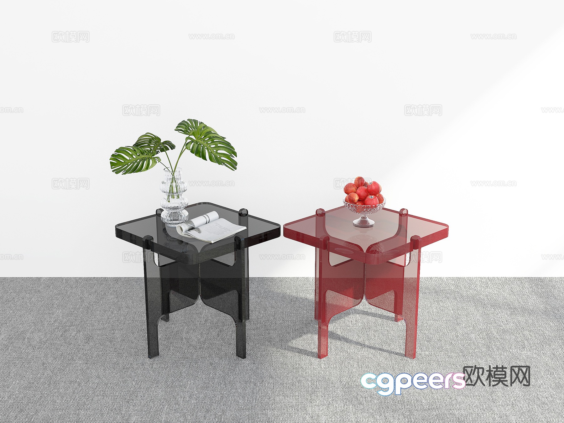Modern side table corner table table table 3d model Modern side table corner table table table 3d model