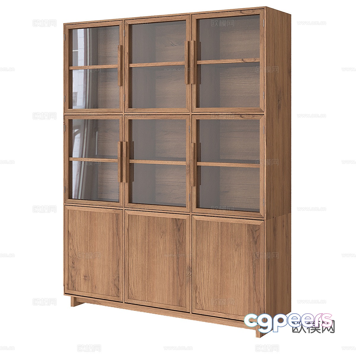 Nordic bookcase 3d model Nordic bookcase 3d model