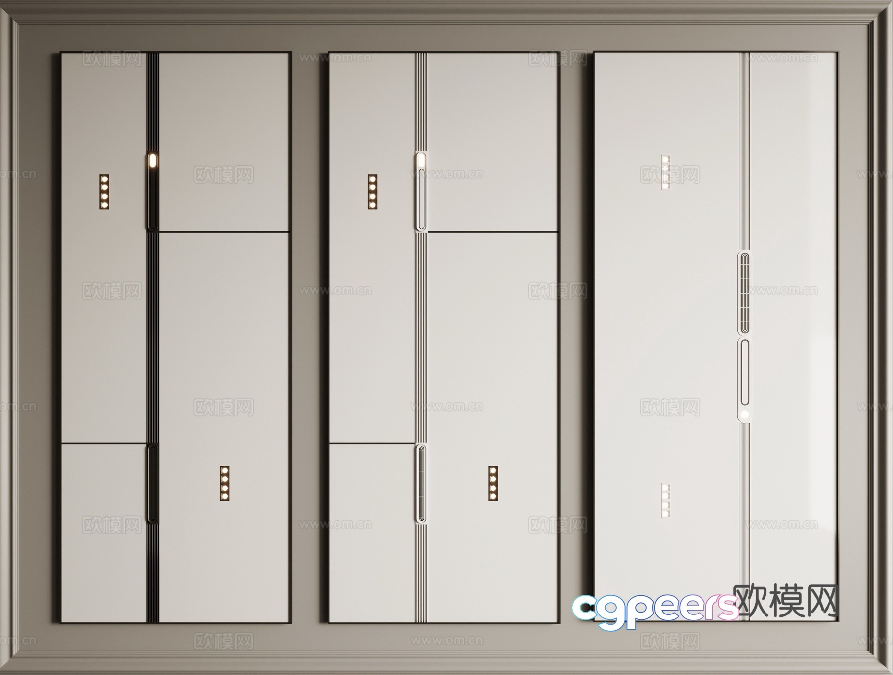 Honeycomb large panel ceiling 3D model Honeycomb large panel ceiling 3D model
