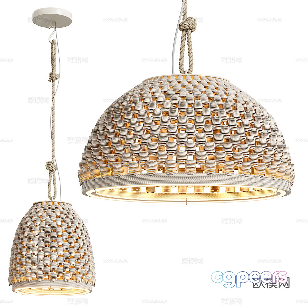 wabi-sabi woven chandelier 3d model wabi-sabi woven chandelier 3d model