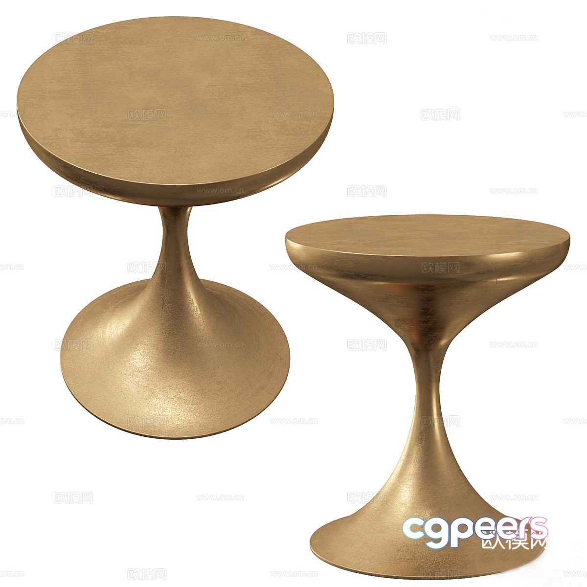 Modern corner table round table side table 3D model Modern corner table round table side table 3D model