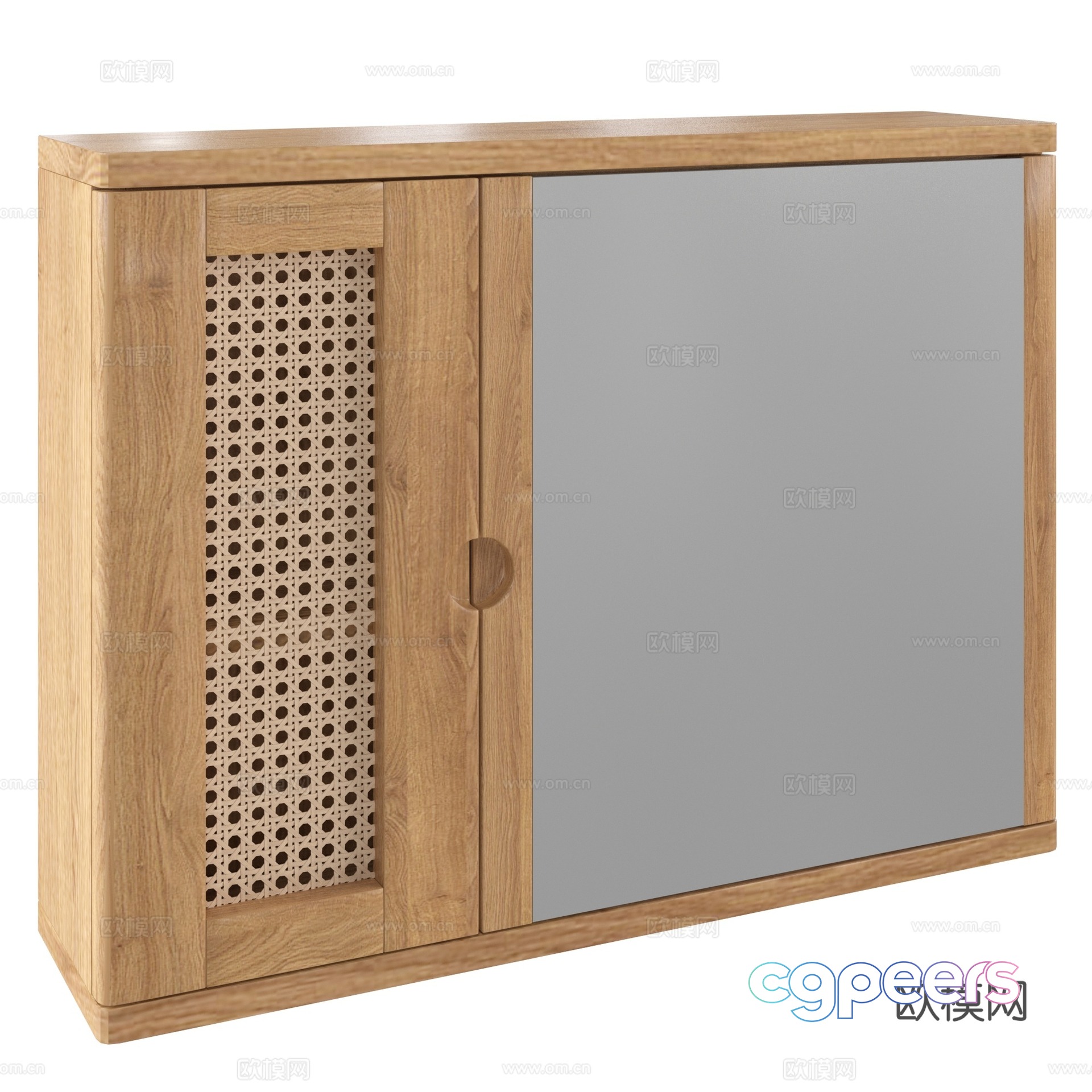Log style porous bathroom wall cabinet 3d model Log style porous bathroom wall cabinet 3d model