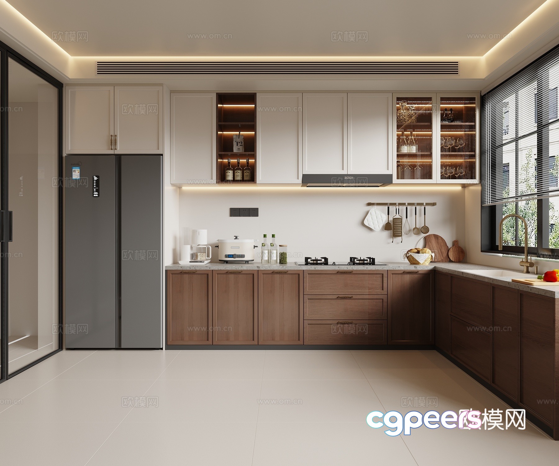 Modern kitchen 3d model Modern kitchen 3d model
