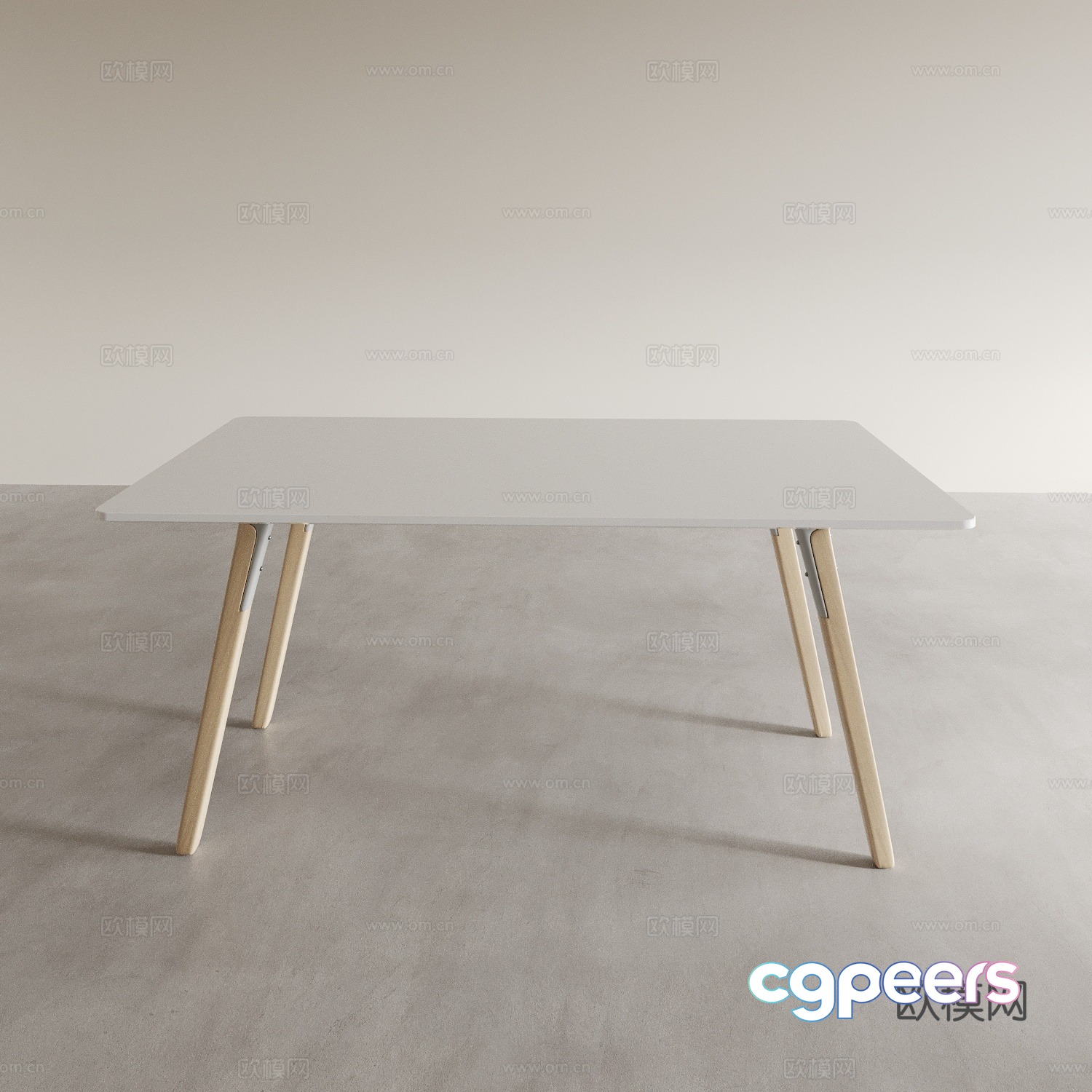Modern dining table tea table long table square table 3d model Modern dining table tea table long table square table 3d model
