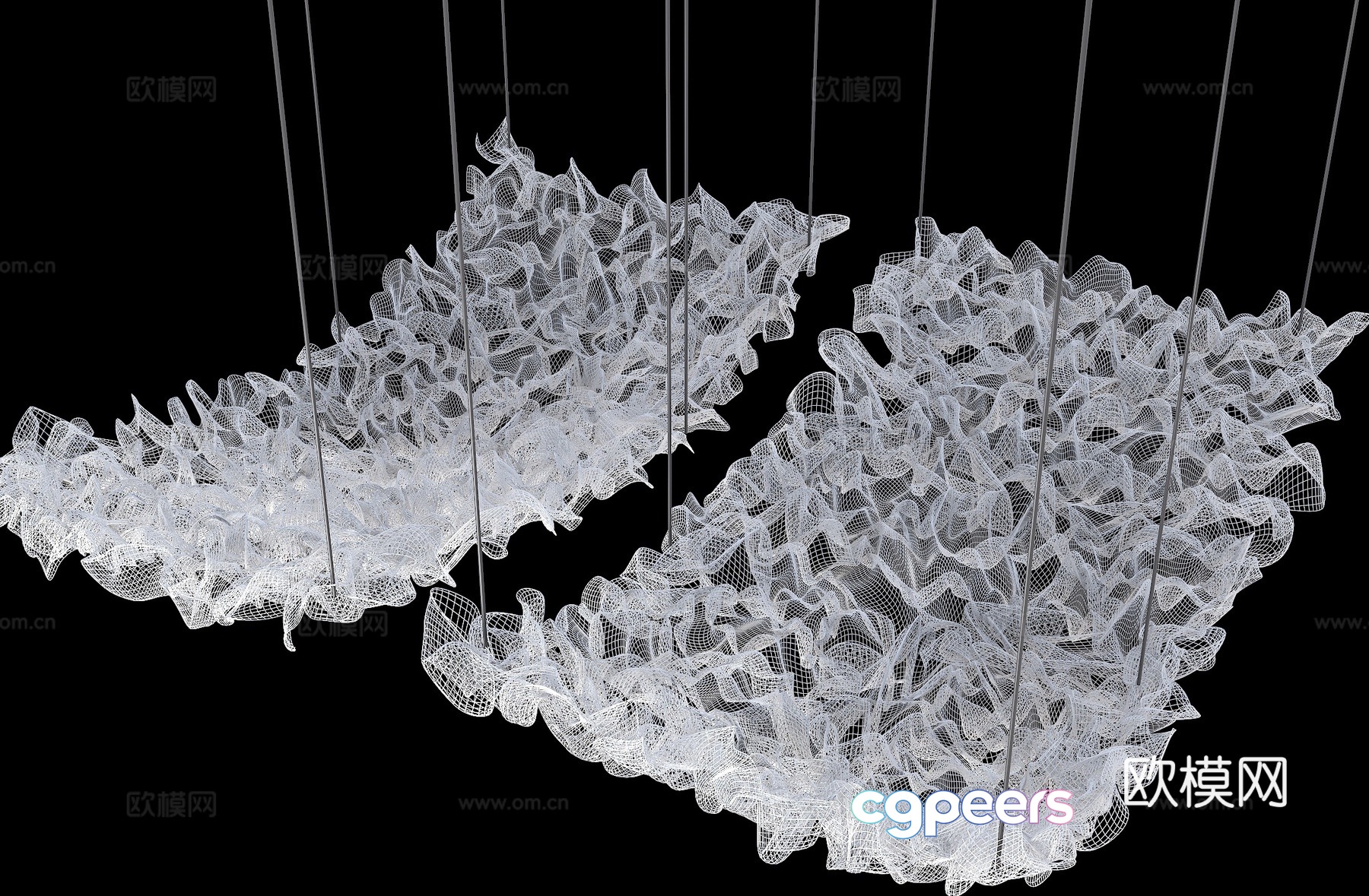 Gauze ceiling modeling ceiling 3D model Gauze ceiling modeling ceiling 3D model