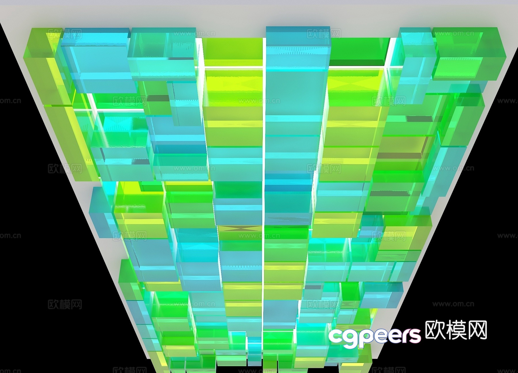 Acrylic ceiling square ceiling modeling ceiling 3D model Acrylic ceiling square ceiling modeling ceiling 3D model