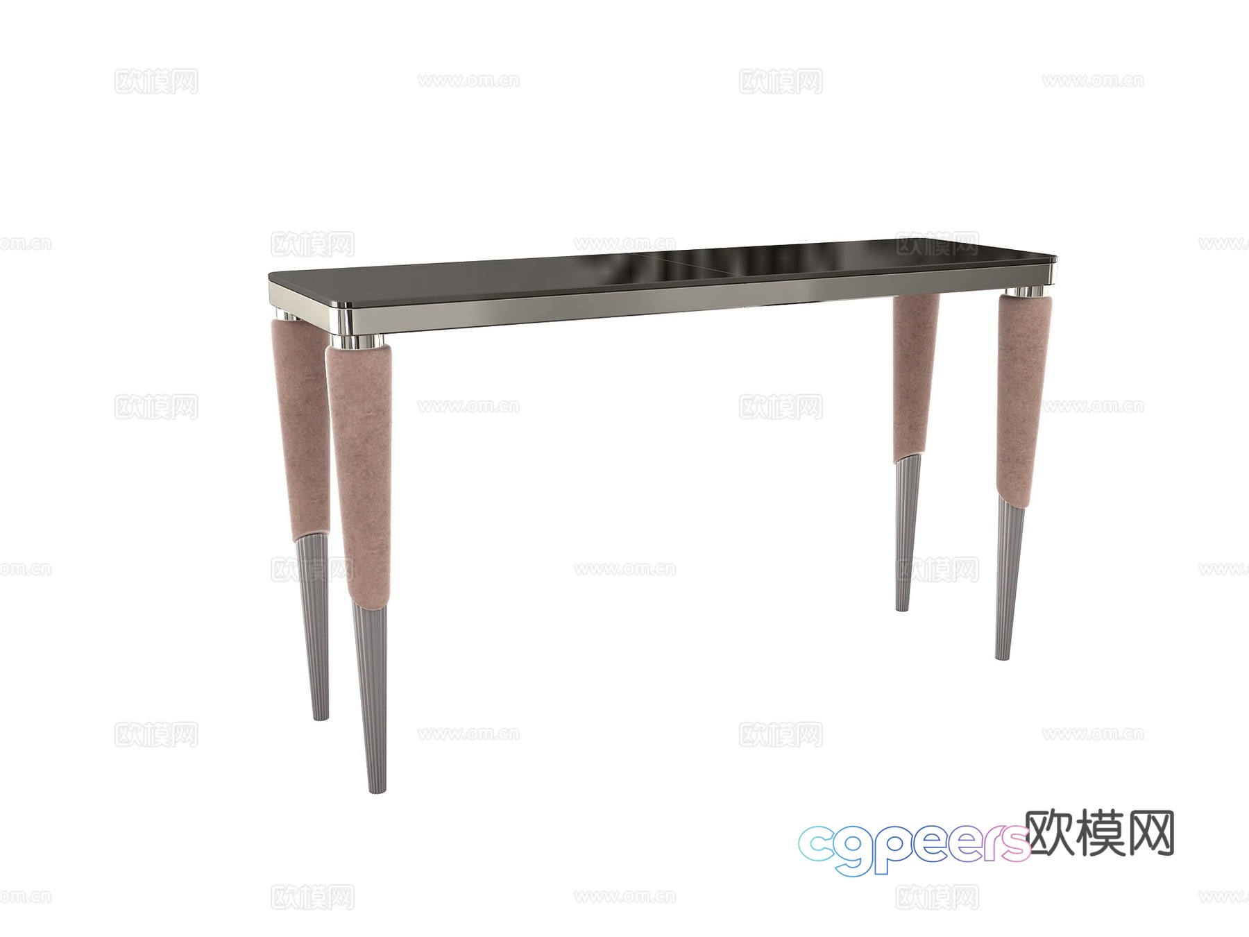 Modern dining table 3d model Modern dining table 3d model