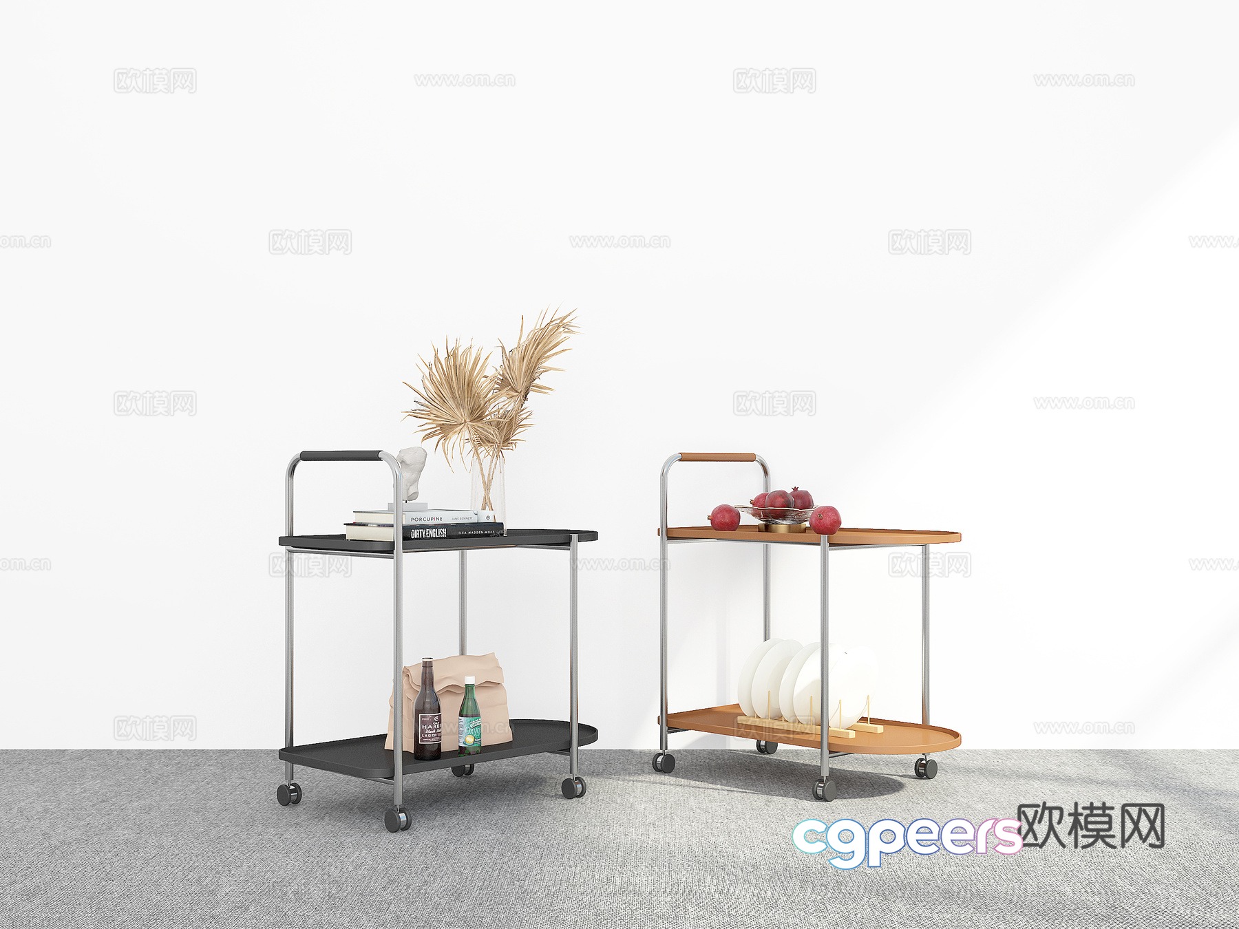Modern trolley 3d model Modern trolley 3d model