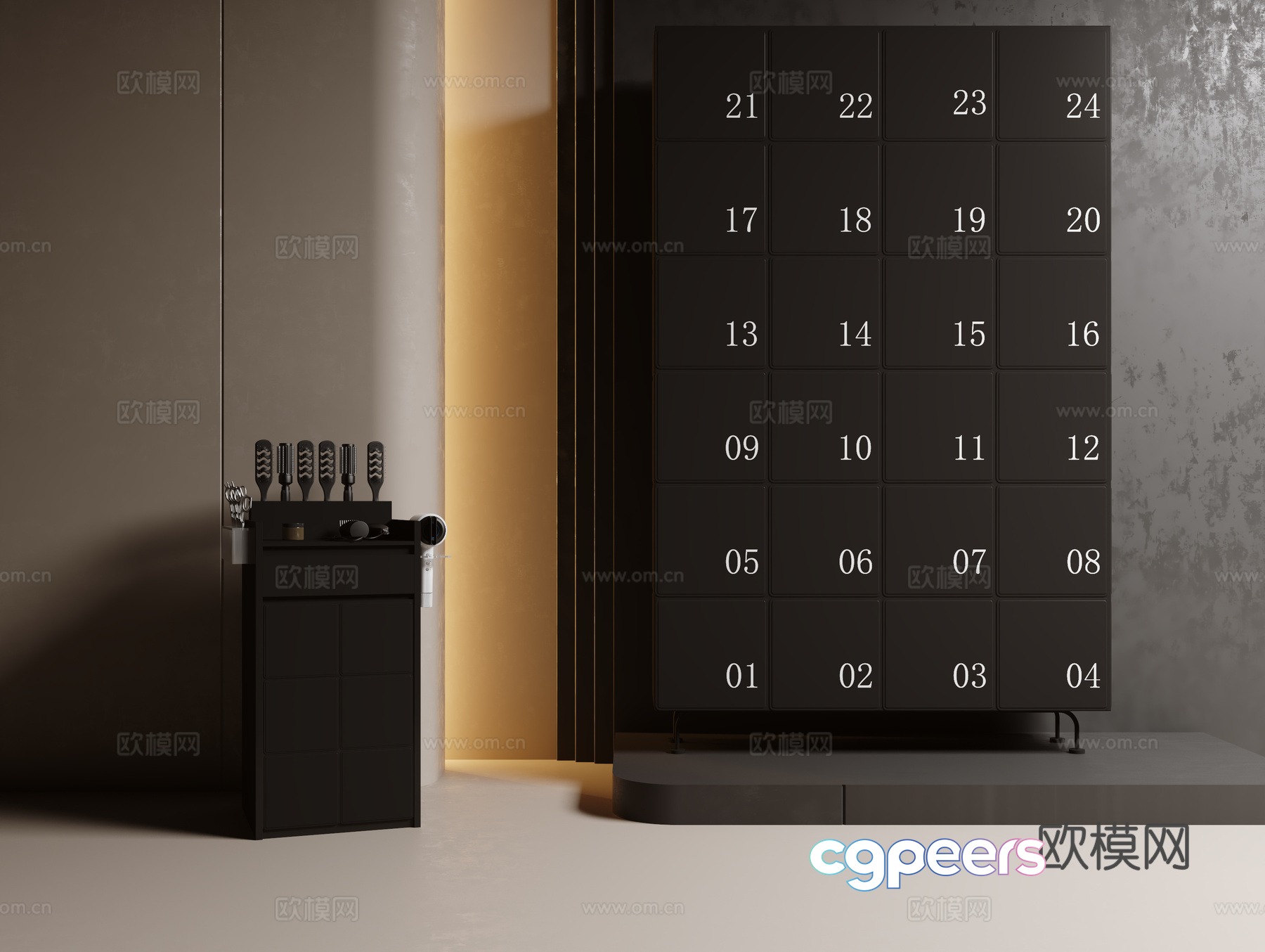 Storage cabinet bag storage cabinet locker tool cabinet 3d model Storage cabinet bag storage cabinet locker tool cabinet 3d model