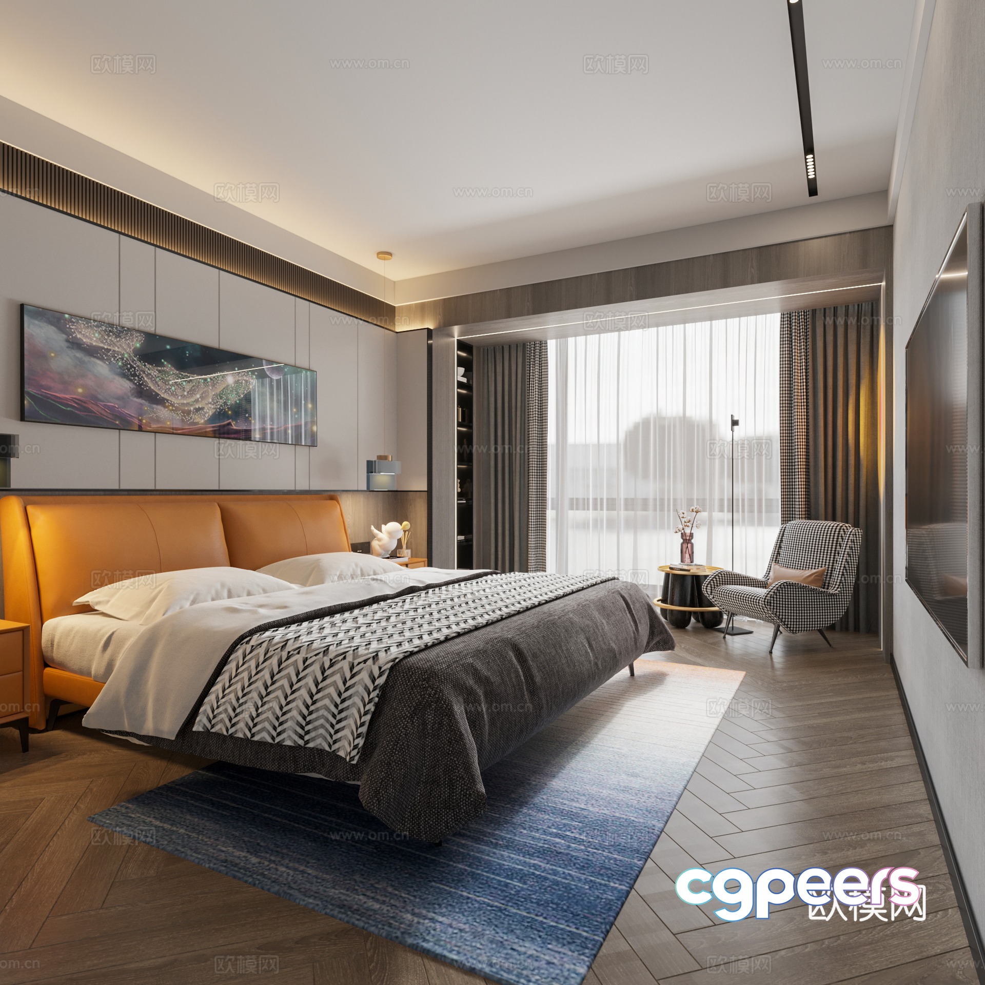 Modern bedroom master bedroom 3d model Modern bedroom master bedroom 3d model