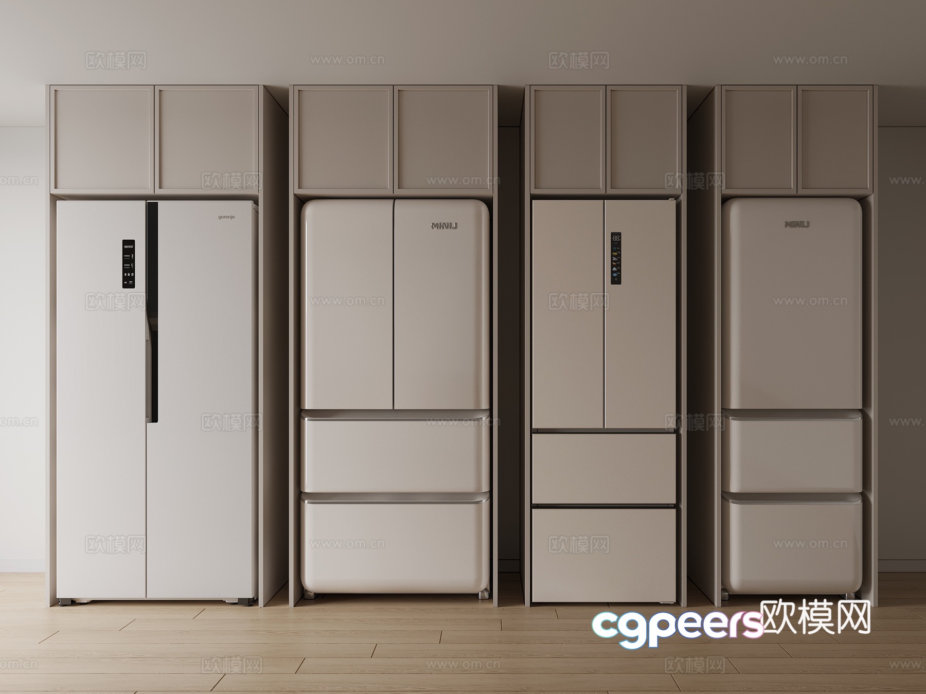 Refrigerator Freezer 3d model Refrigerator Freezer 3d model