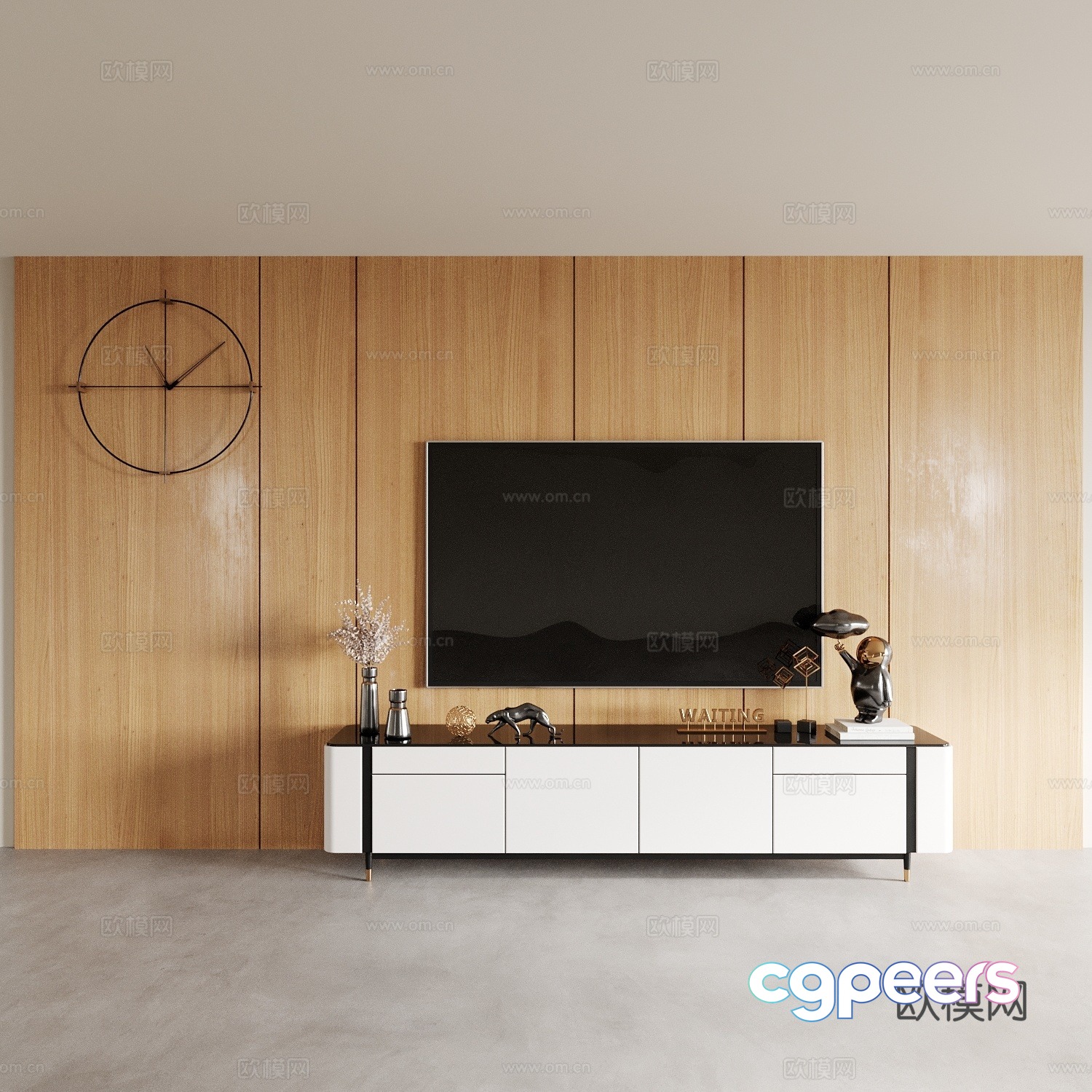 Modern TV cabinet 3d model Modern TV cabinet 3d model
