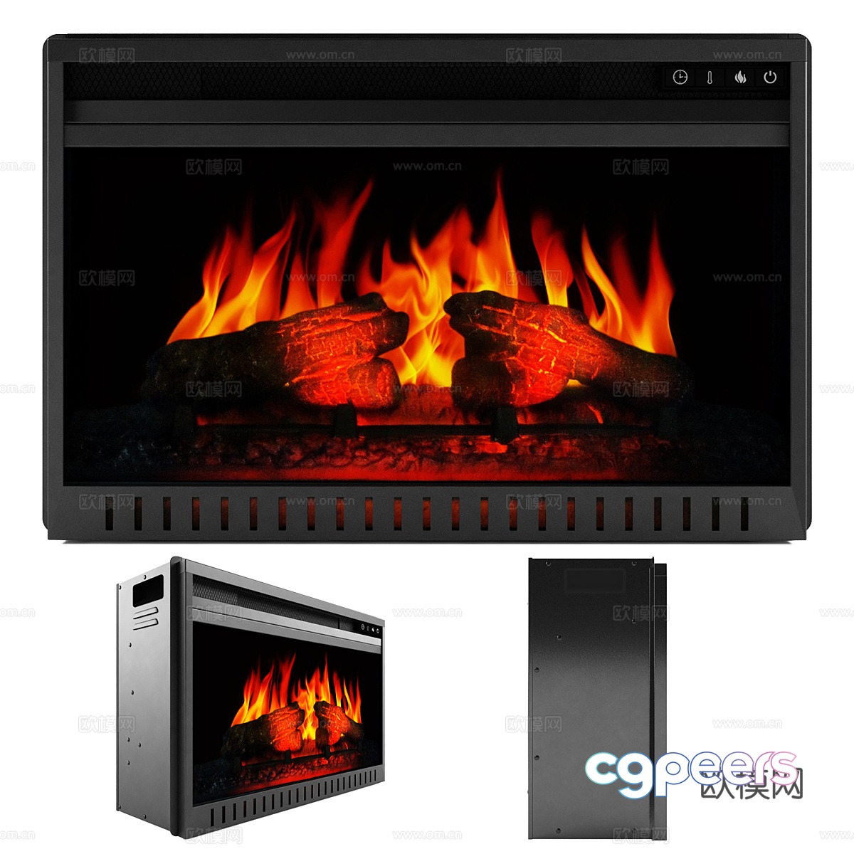 Modern minimalist fireplace stove electronic fireplace 3d model Modern minimalist fireplace stove electronic fireplace 3d model
