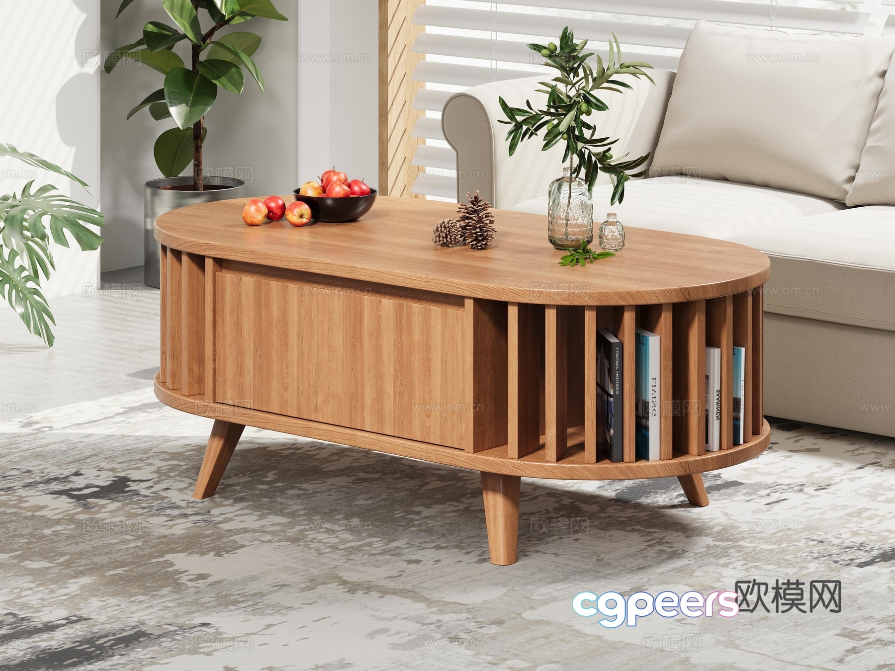 Log coffee table 3d model Log coffee table 3d model