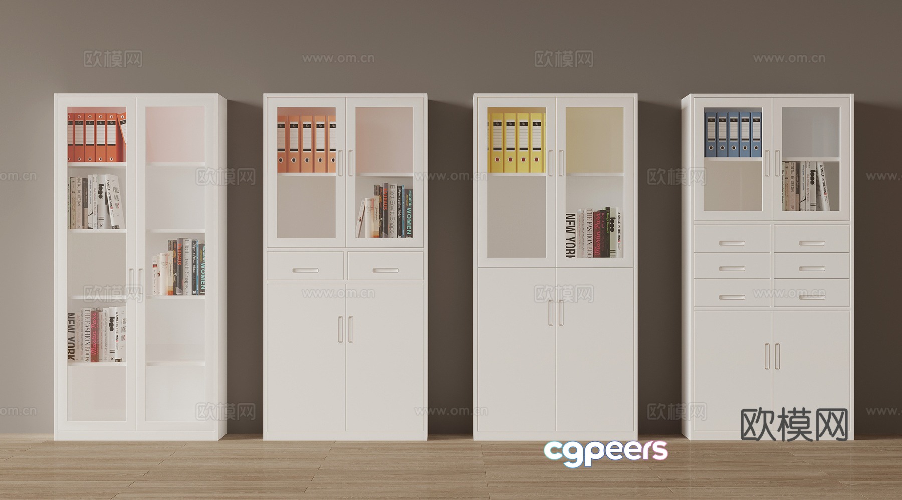 Modern file cabinet office cabinet iron cabinet 3d model Modern file cabinet office cabinet iron cabinet 3d model