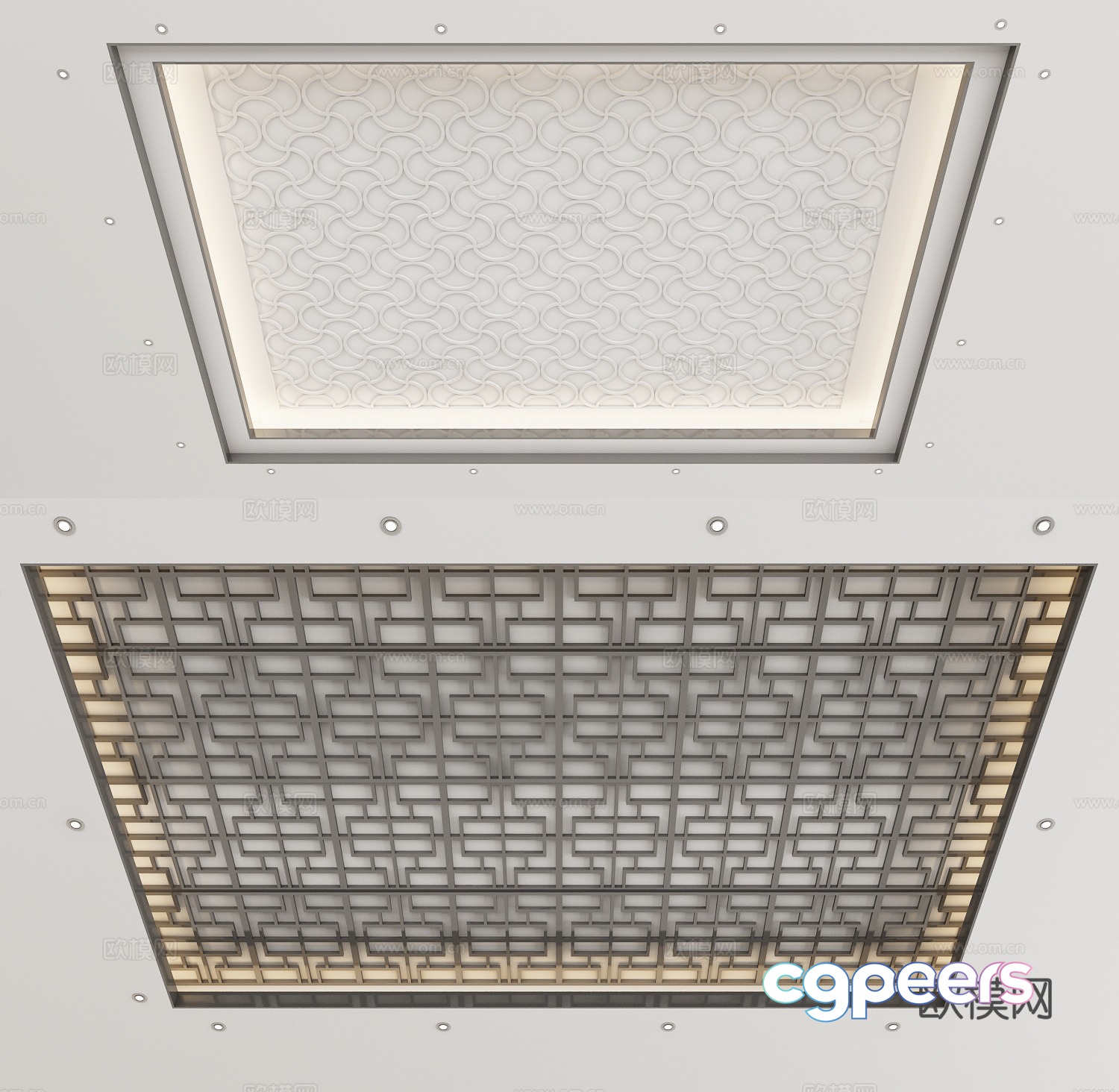 Modern ceiling geometric ceiling 3d model Modern ceiling geometric ceiling 3d model