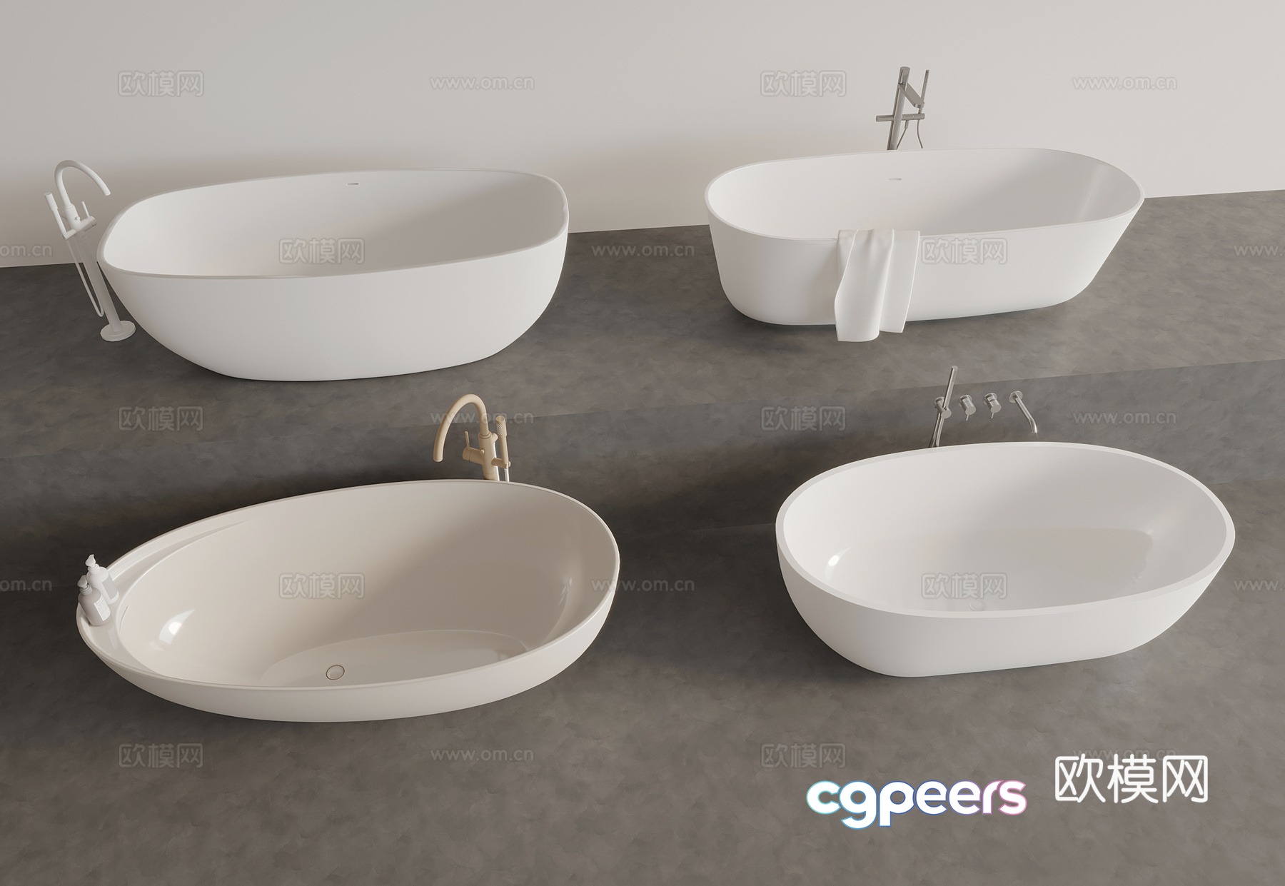 Modern bathtub 3d model Modern bathtub 3d model