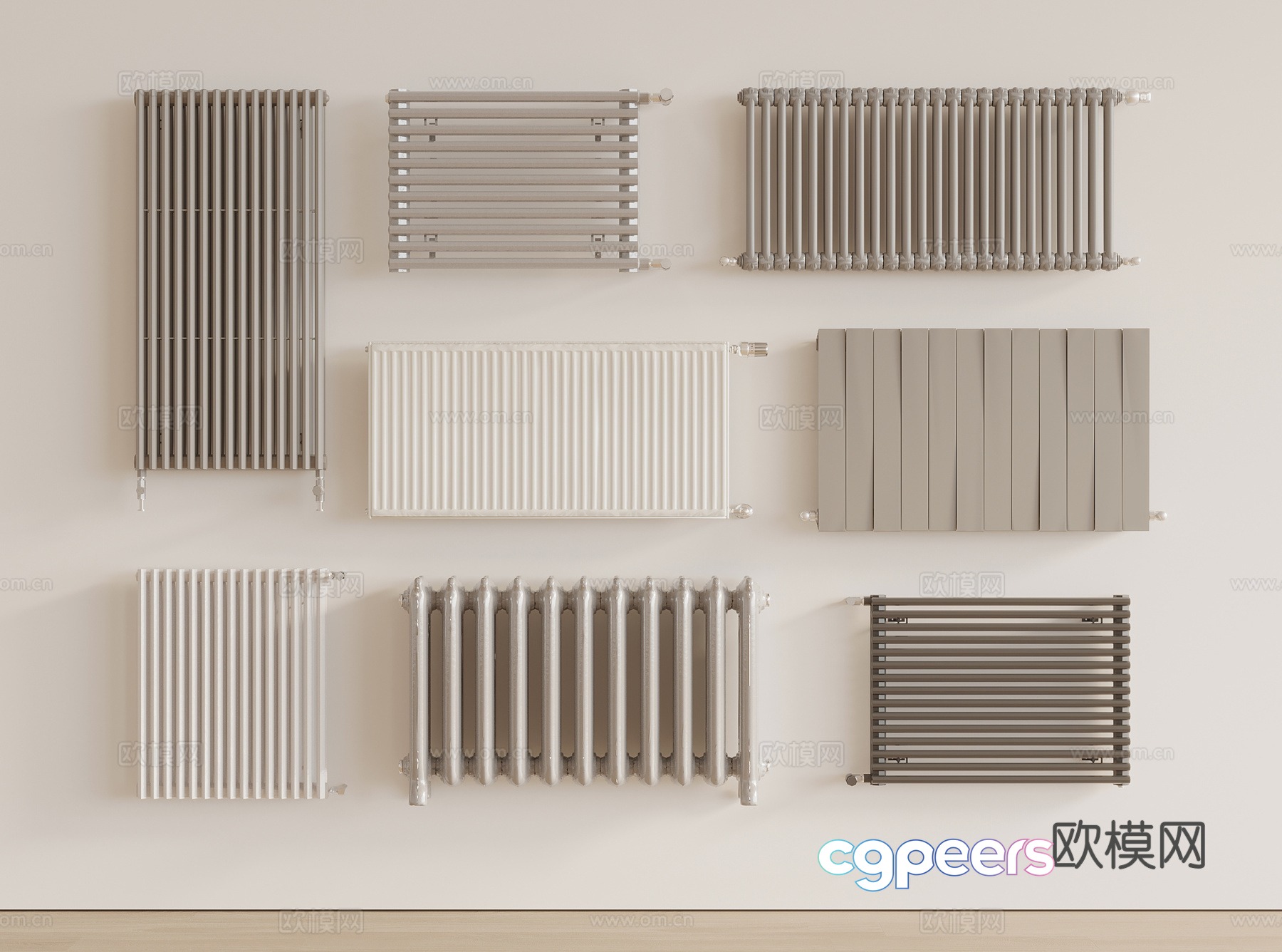 Modern radiator 3d model Modern radiator 3d model