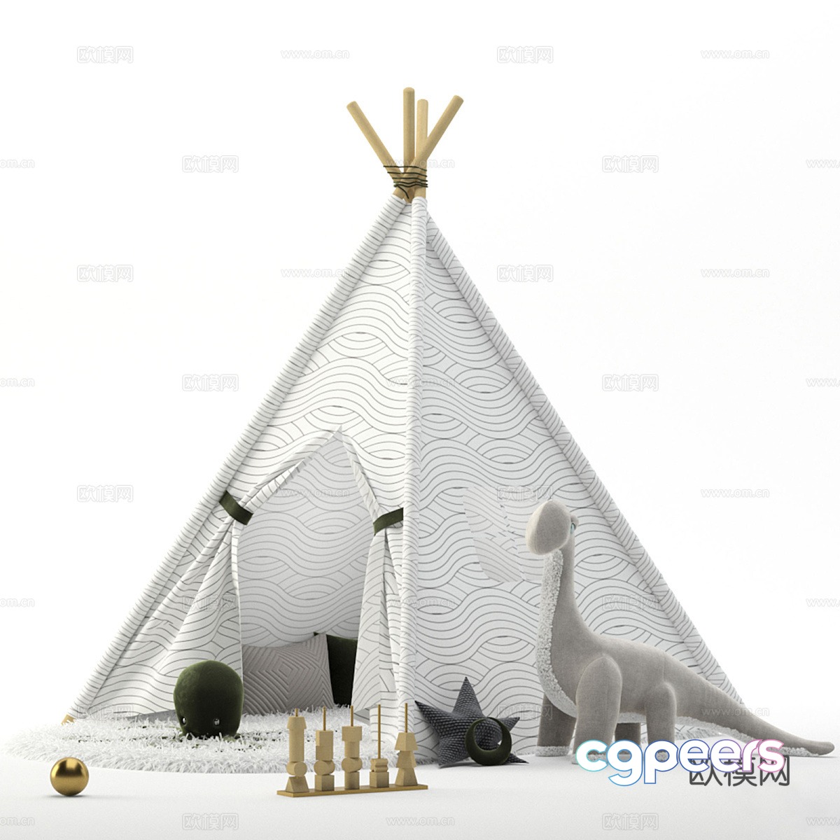 Children’s tent 3d model Children’s tent 3d model
