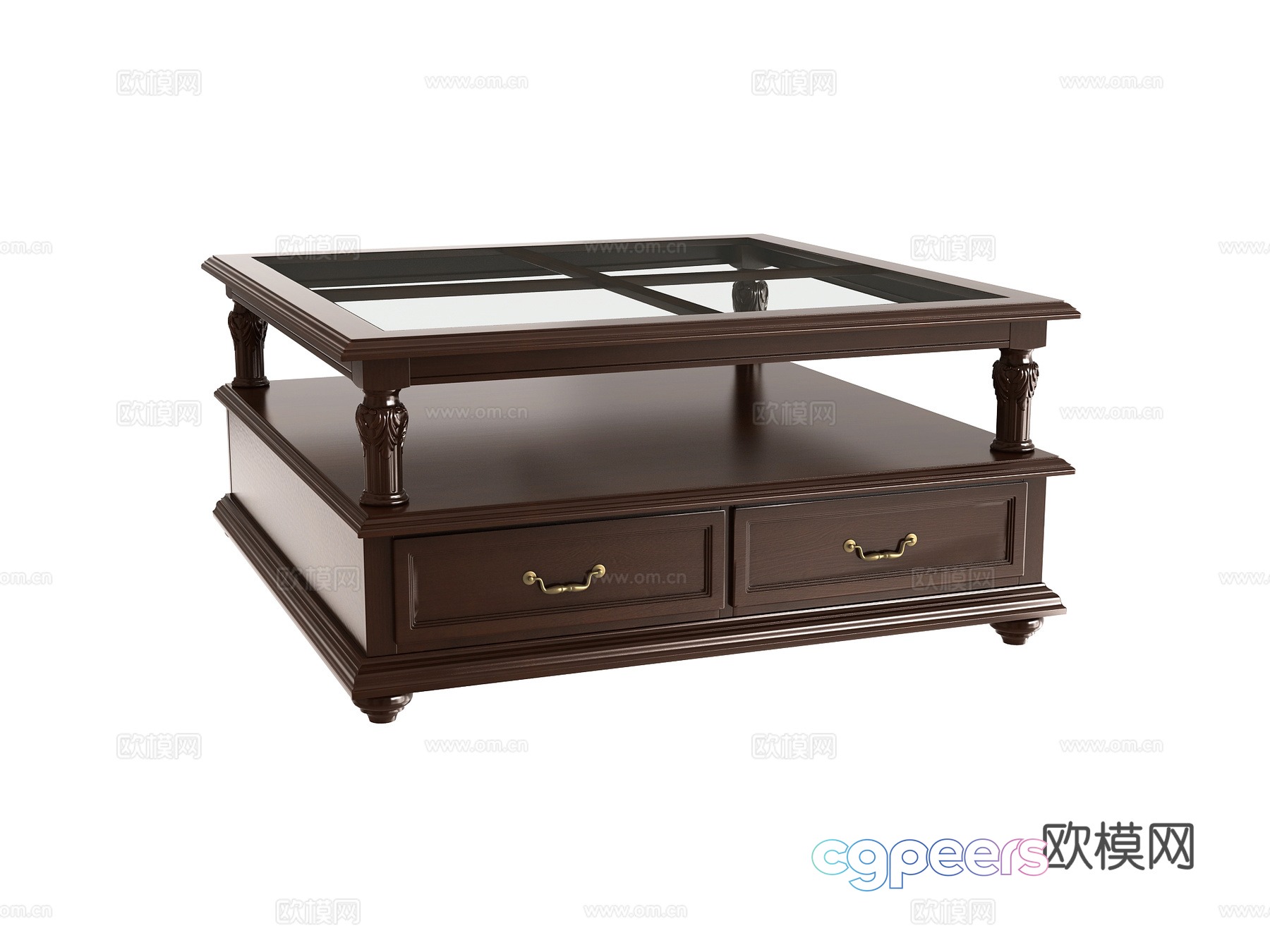American coffee table 3d model American coffee table 3d model