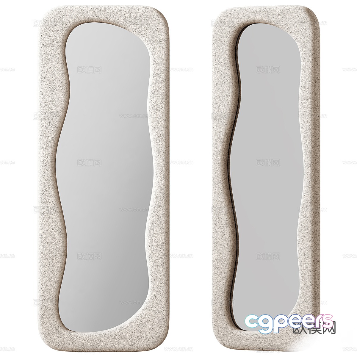 Mirror shaped mirror 3d model Mirror shaped mirror 3d model