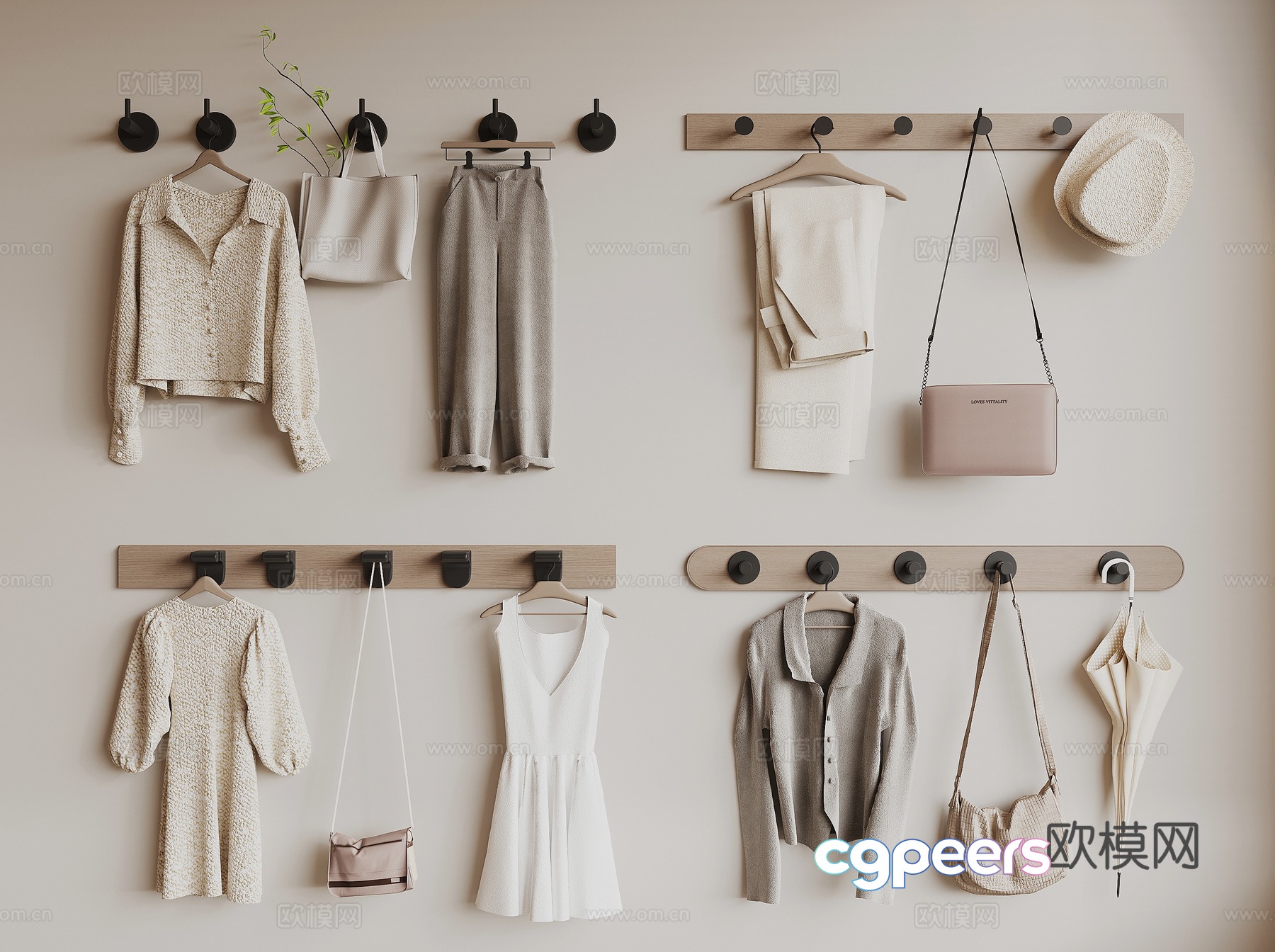 Modern Clothes Clothes Hook 3D Model Modern Clothes Clothes Hook 3D Model