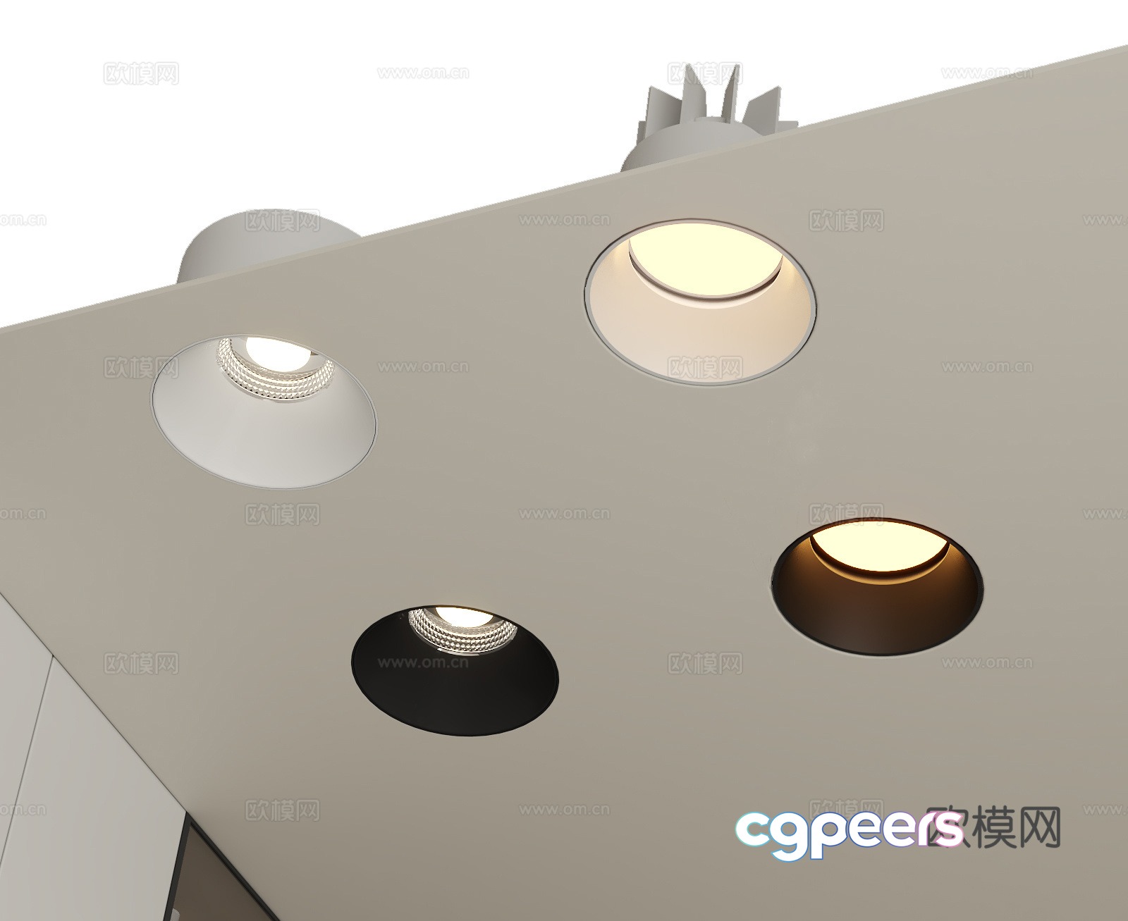 Modern downlight spotlight 3d model Modern downlight spotlight 3d model
