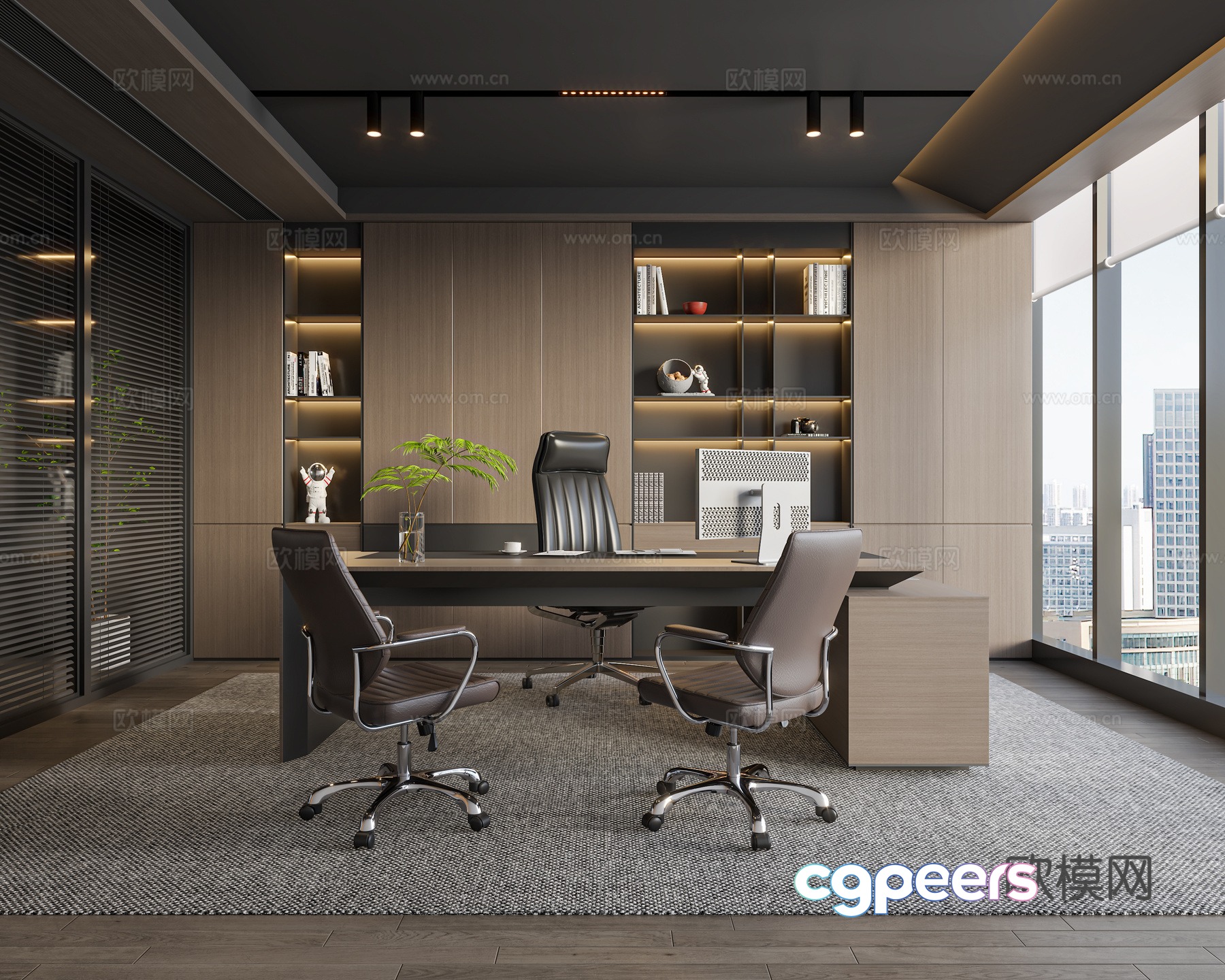 Italian general manager office 3D model Italian general manager office 3D model