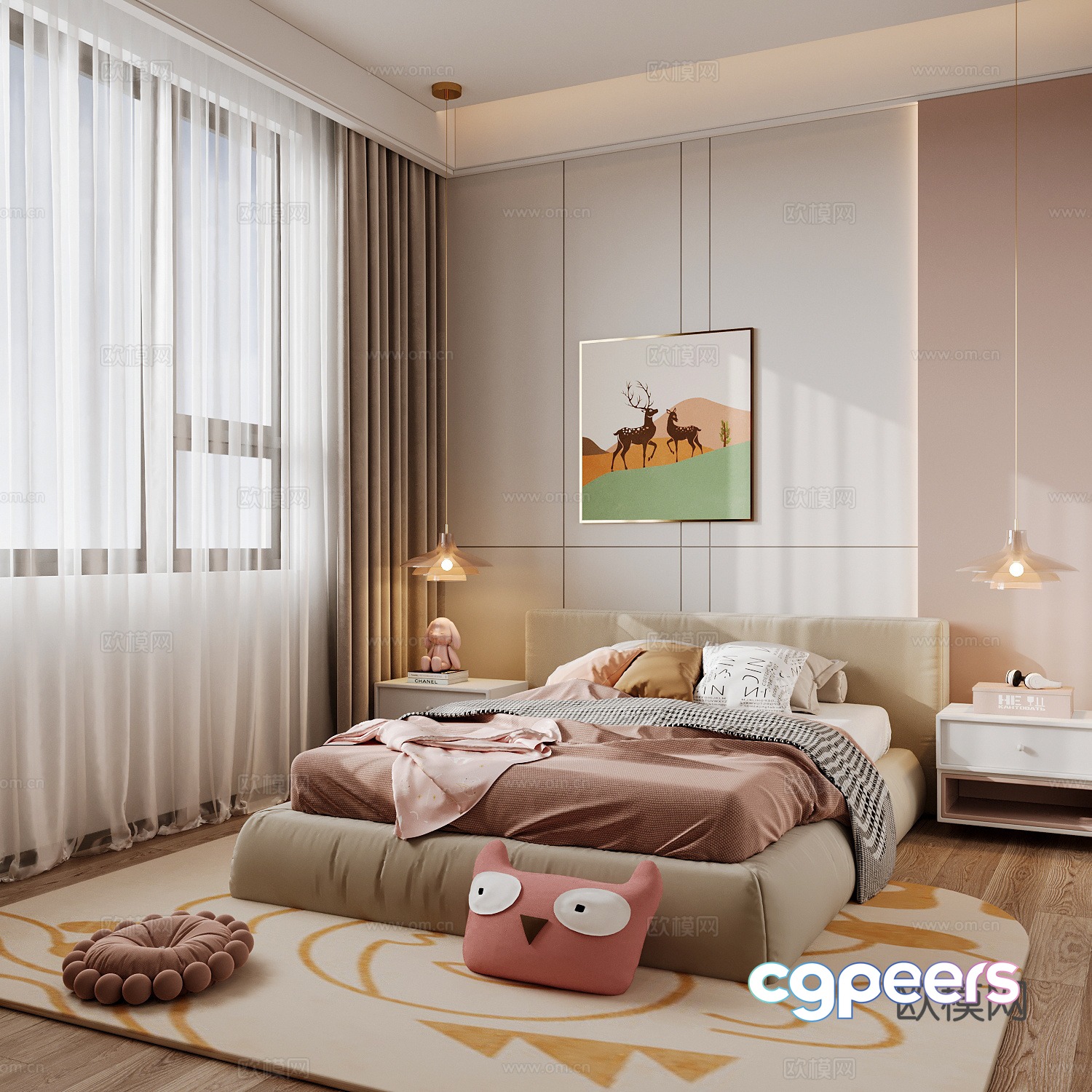 Modern children’s room children’s room 3d model Modern children’s room children’s room 3d model