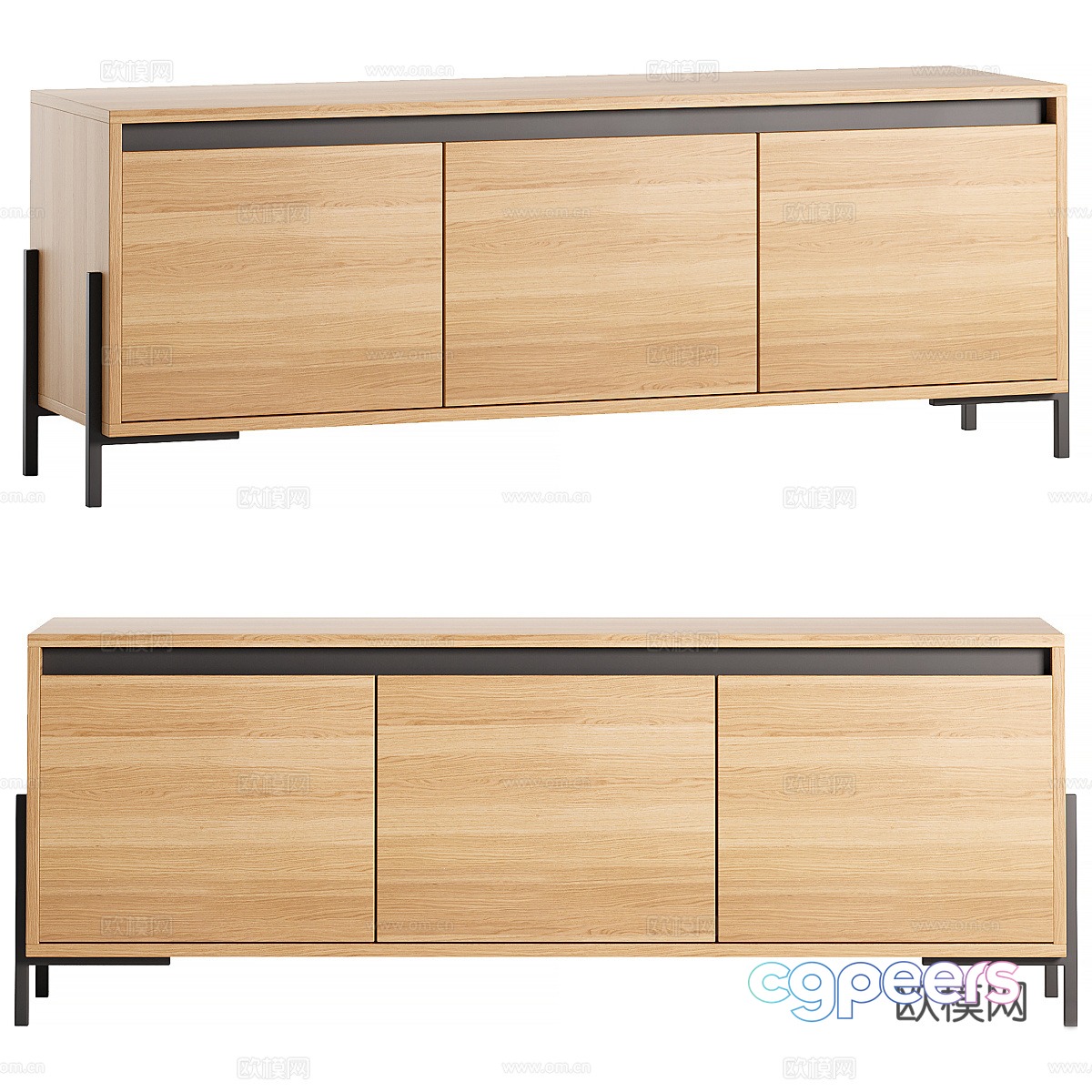 Log TV cabinet 3d model Log TV cabinet 3d model