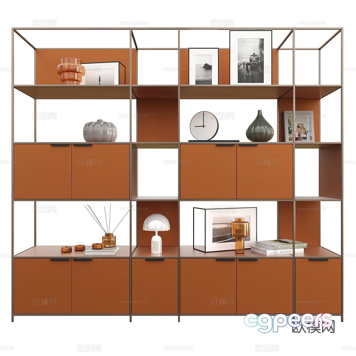 Modern decorative cabinet 3d model Modern decorative cabinet 3d model
