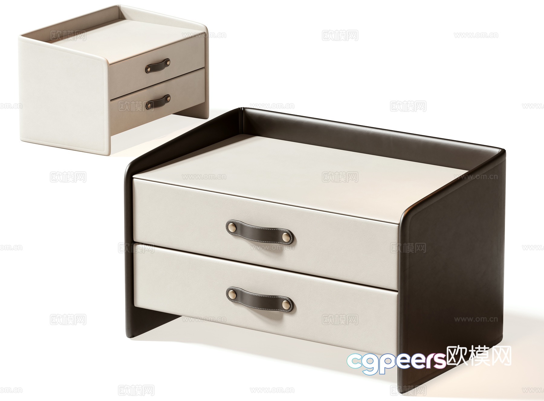 Modern bedside table 3d model Modern bedside table 3d model