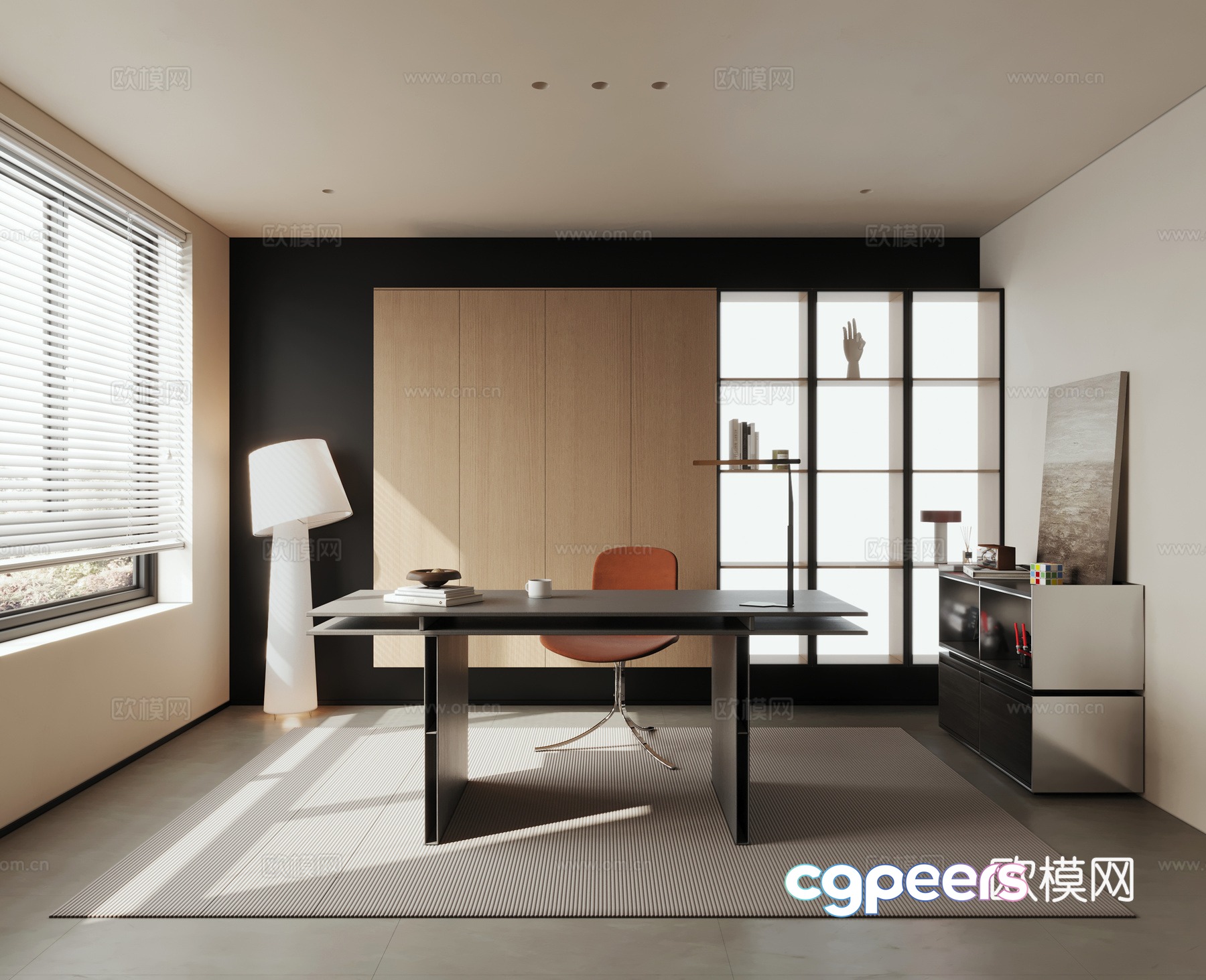 Italian study 3D model Italian study 3D model
