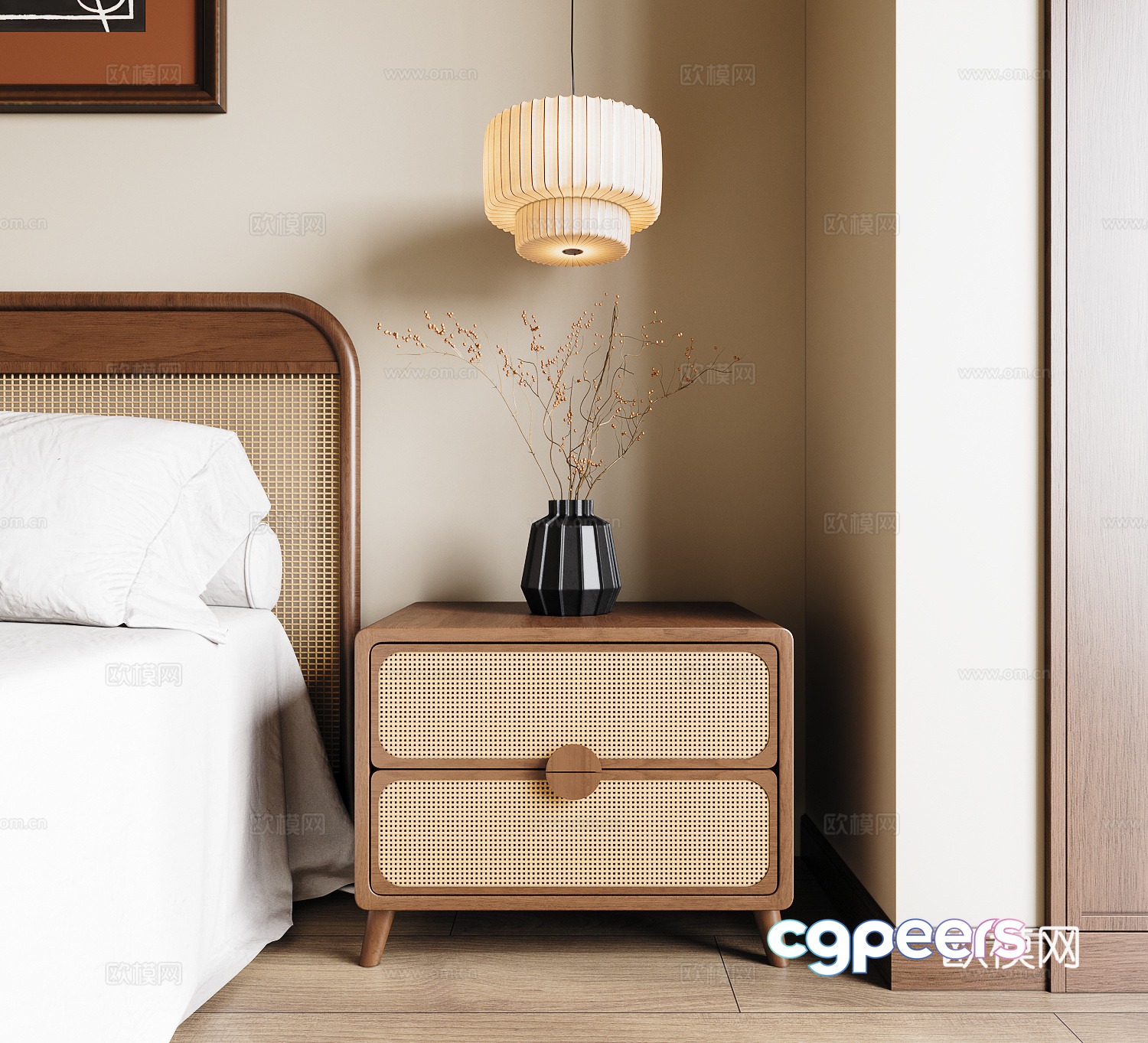 Medieval style bedside table 3d model Medieval style bedside table 3d model