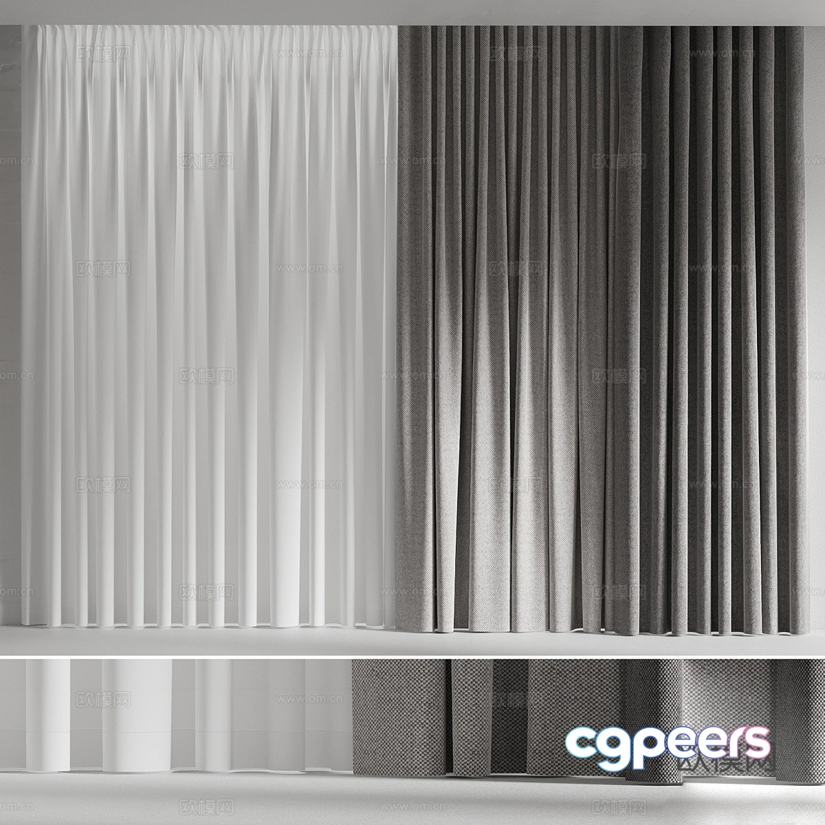 curtain 3d model curtain 3d model
