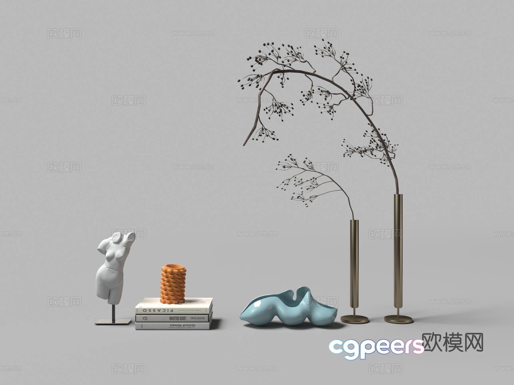 Jewelry ornaments Vase Book 3D Model Jewelry ornaments Vase Book 3D Model