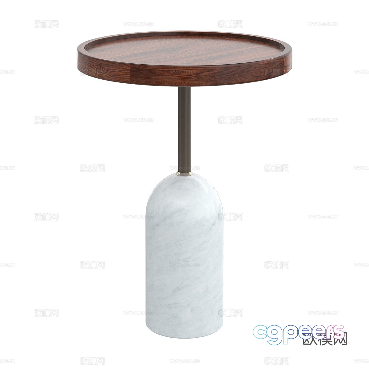 Nordic corner table round table table table 3D model Nordic corner table round table table table 3D model