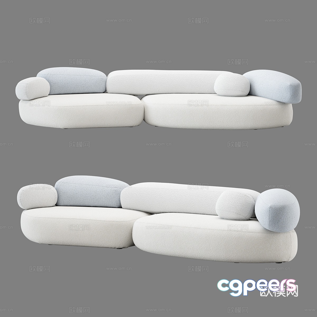 multi-person sofa backrest sofa 3d model multi-person sofa backrest sofa 3d model