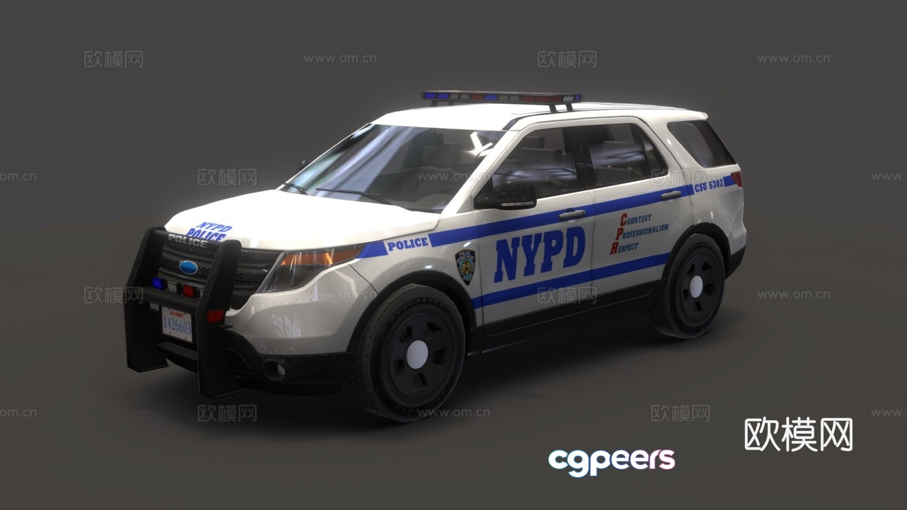 new york police car 3d model new york police car 3d model