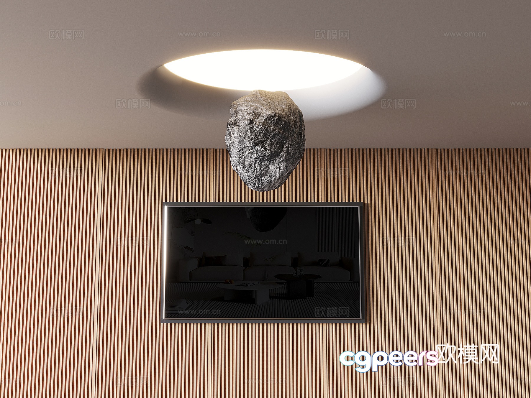 Soft membrane ceiling round ceiling 3d model Soft membrane ceiling round ceiling 3d model