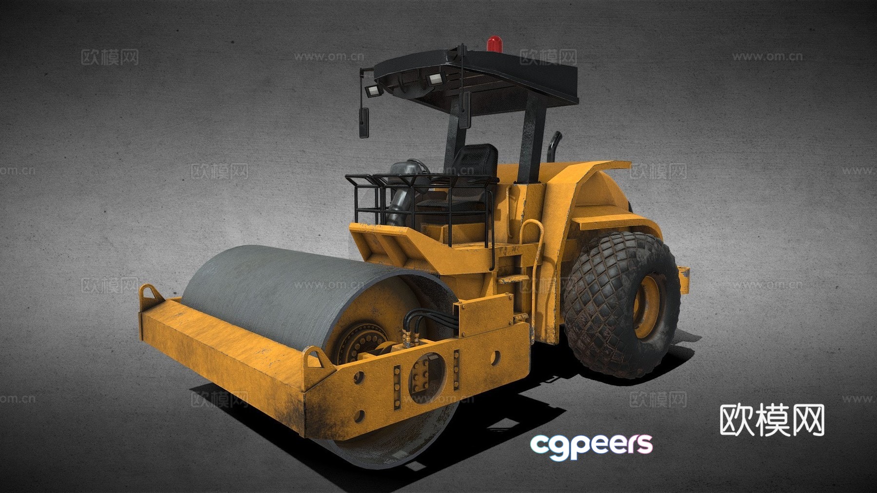 Road roller 3d model Road roller 3d model