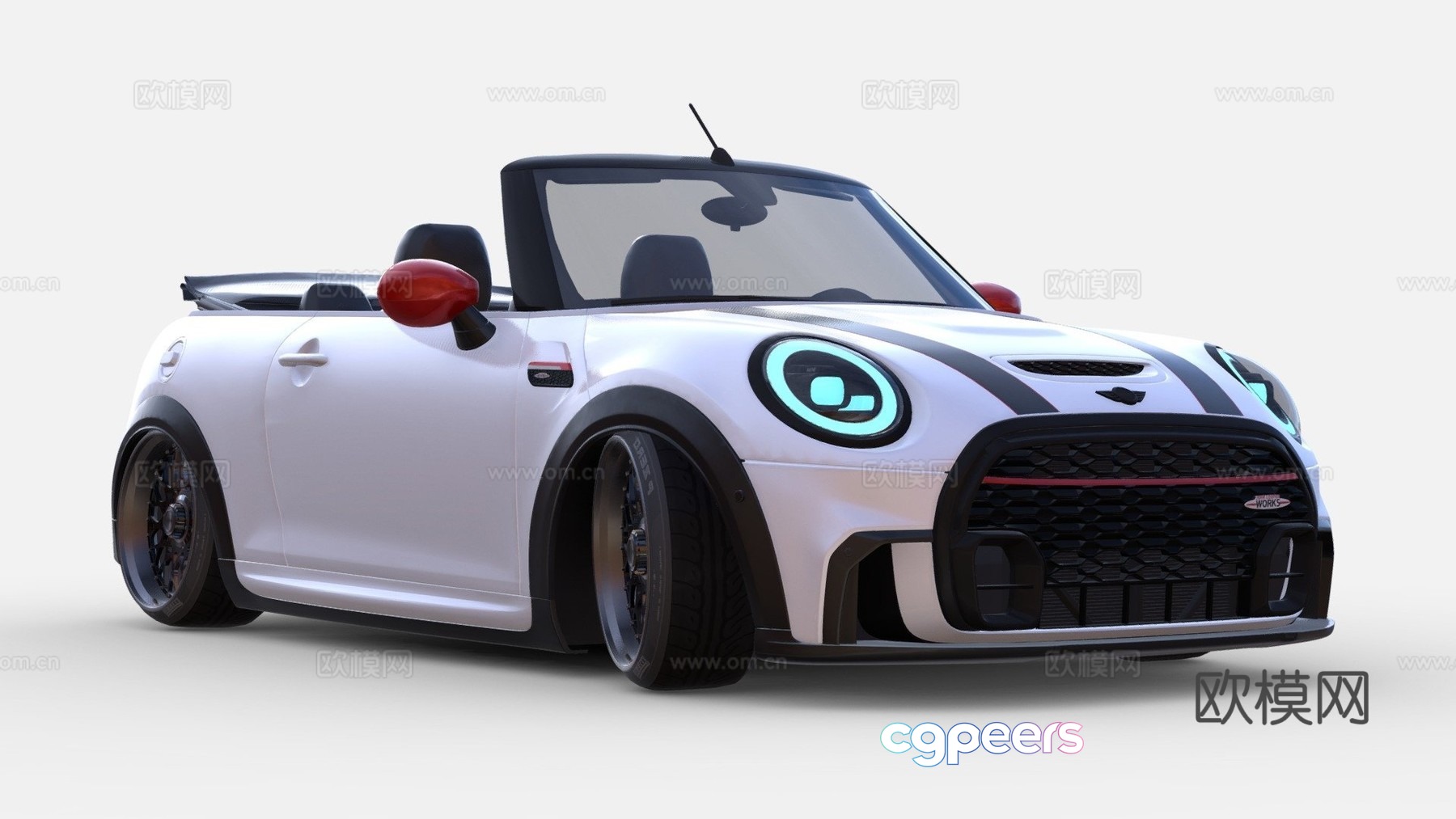convertible car cartoon car 3d model convertible car cartoon car 3d model