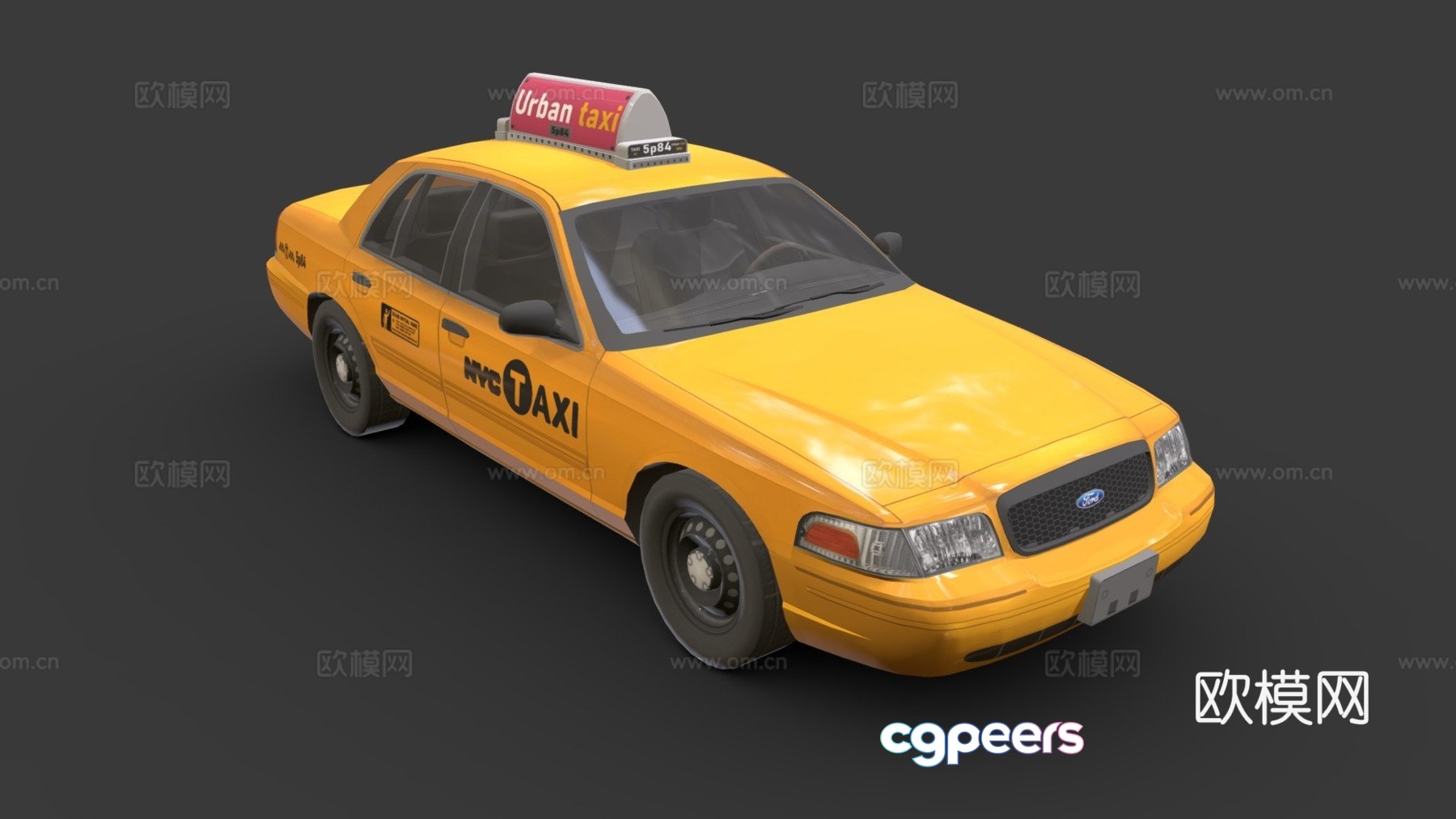 Taxi 3d model Taxi 3d model