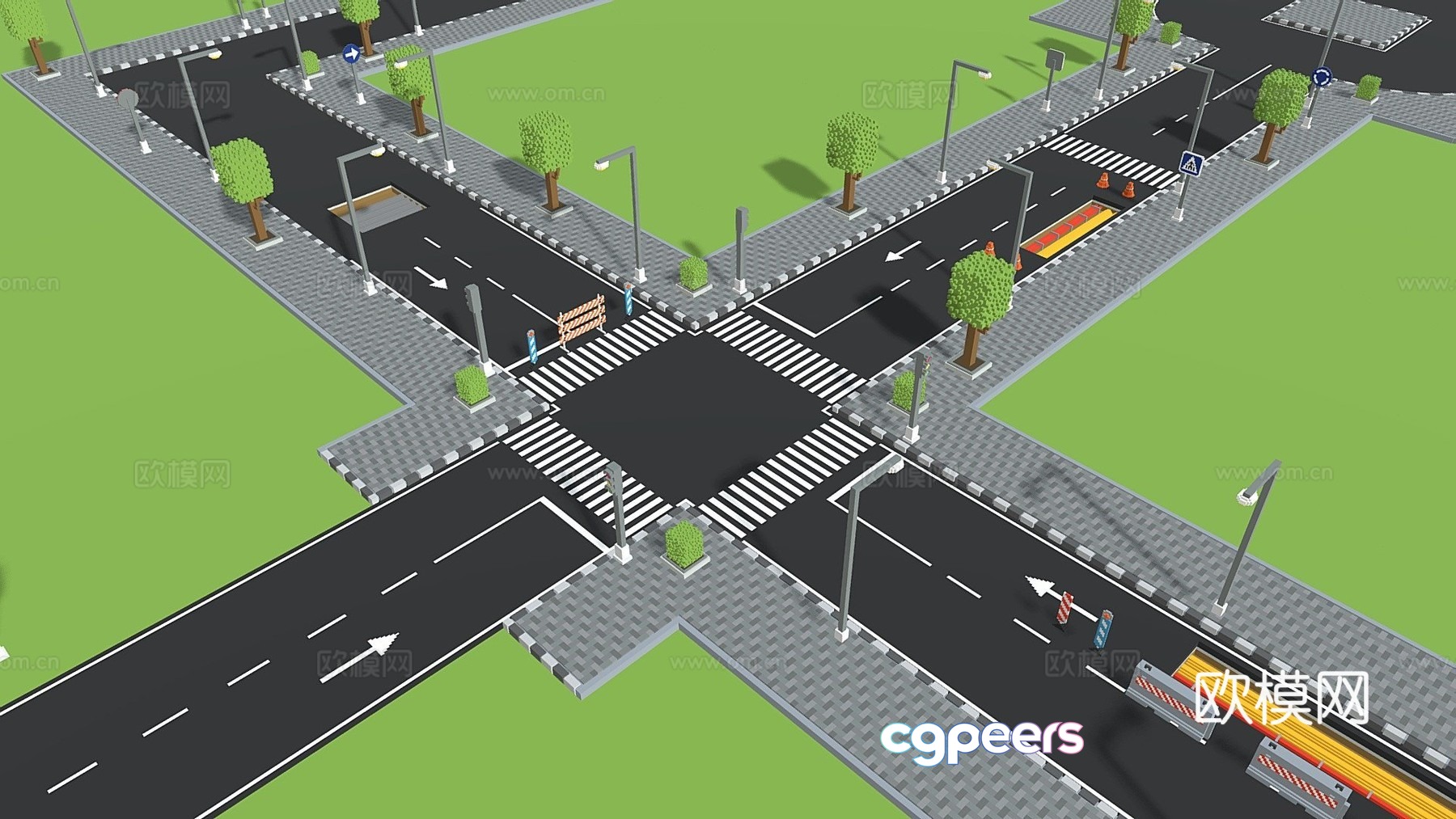 road sign 3d model road sign 3d model